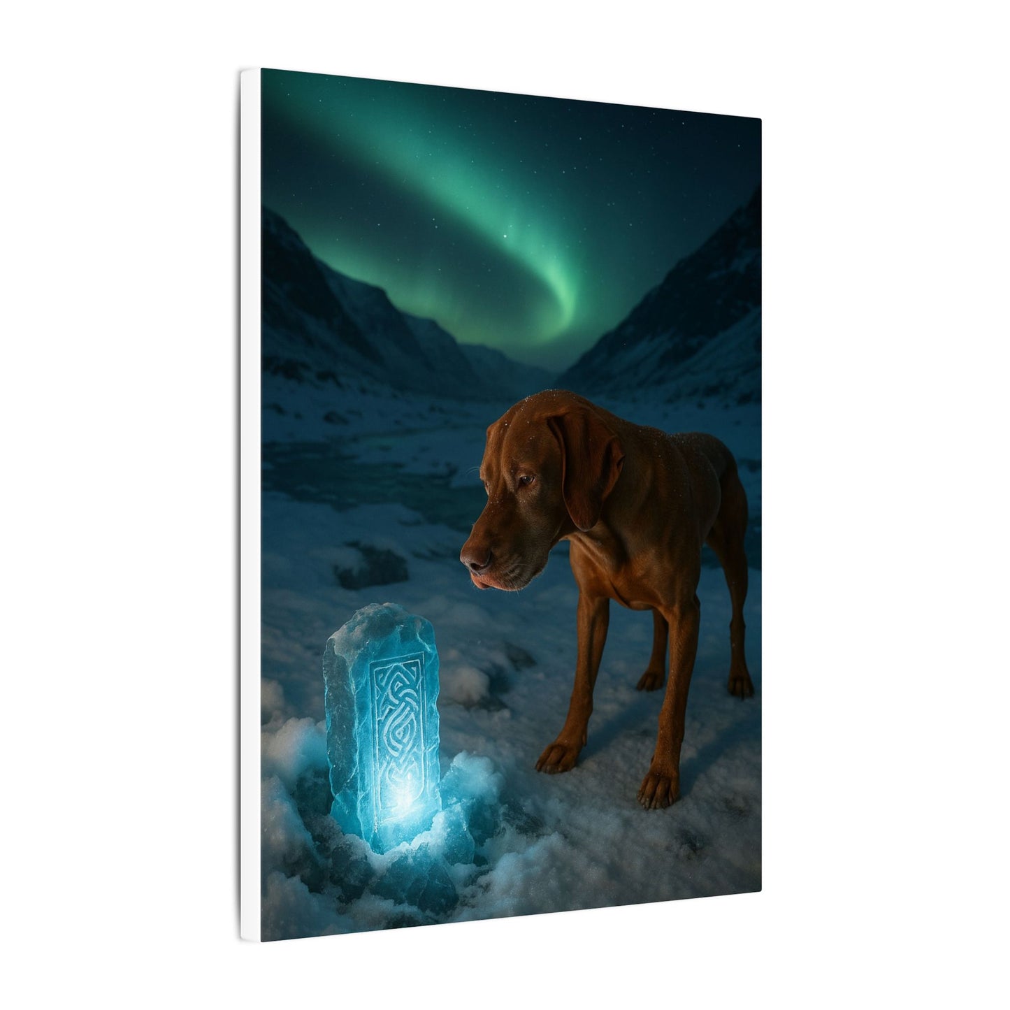 Guardian of the Arctic Monolith-Fantasy Dog Portraits - Fantasy Dog Portraits