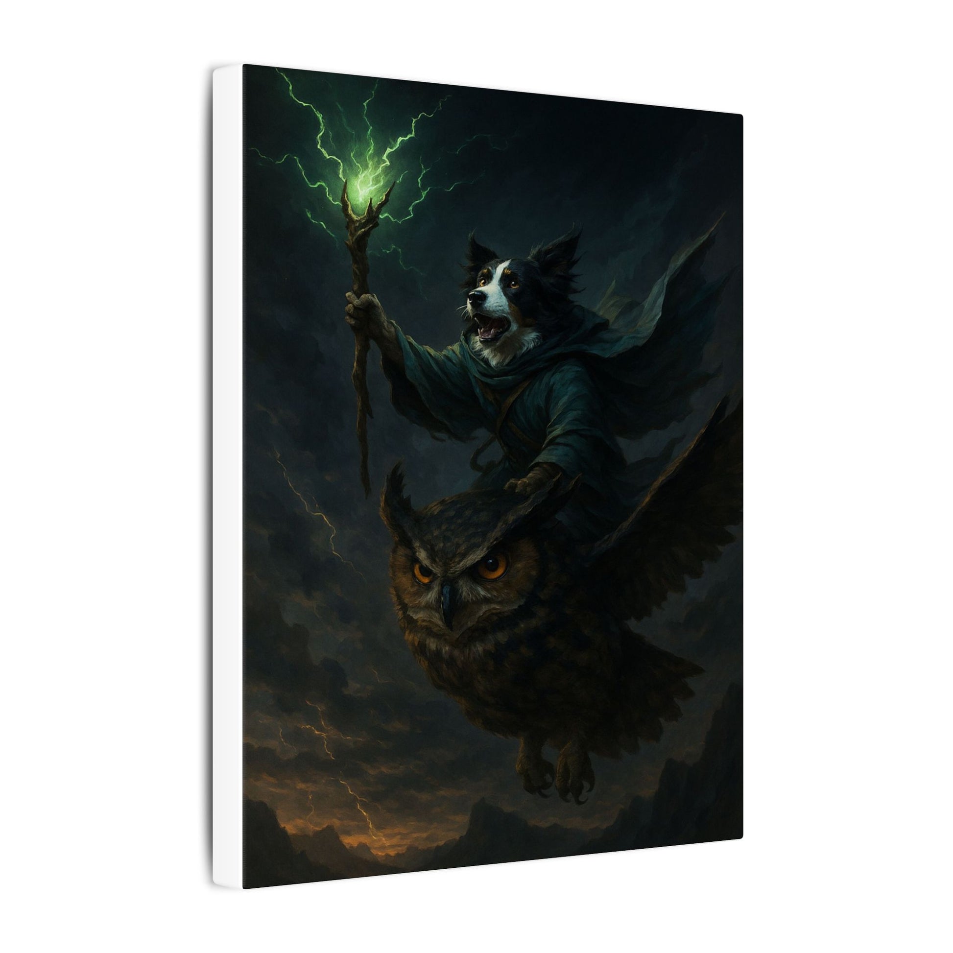 Magical Guardians of the Storm-Fantasy Dog Portraits - Fantasy Dog Portraits