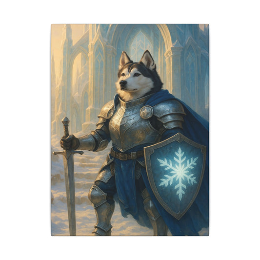 Winter's Guardian-Fantasy Dog Portraits - Fantasy Dog Portraits