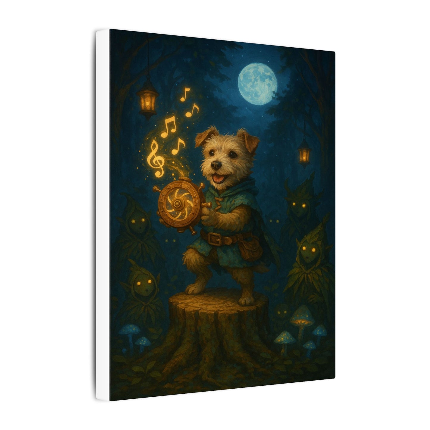 Moonlit Maestro-Fantasy Dog Portraits - Fantasy Dog Portraits