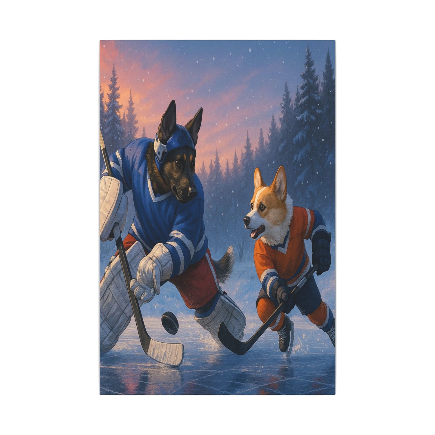 Paws on Ice-Fantasy Dog Portraits - Fantasy Dog Portraits
