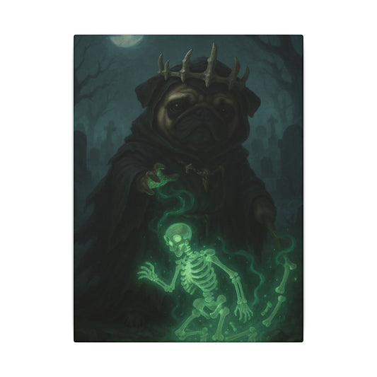 Pug of Shadows-Fantasy Dog Portraits - Fantasy Dog Portraits