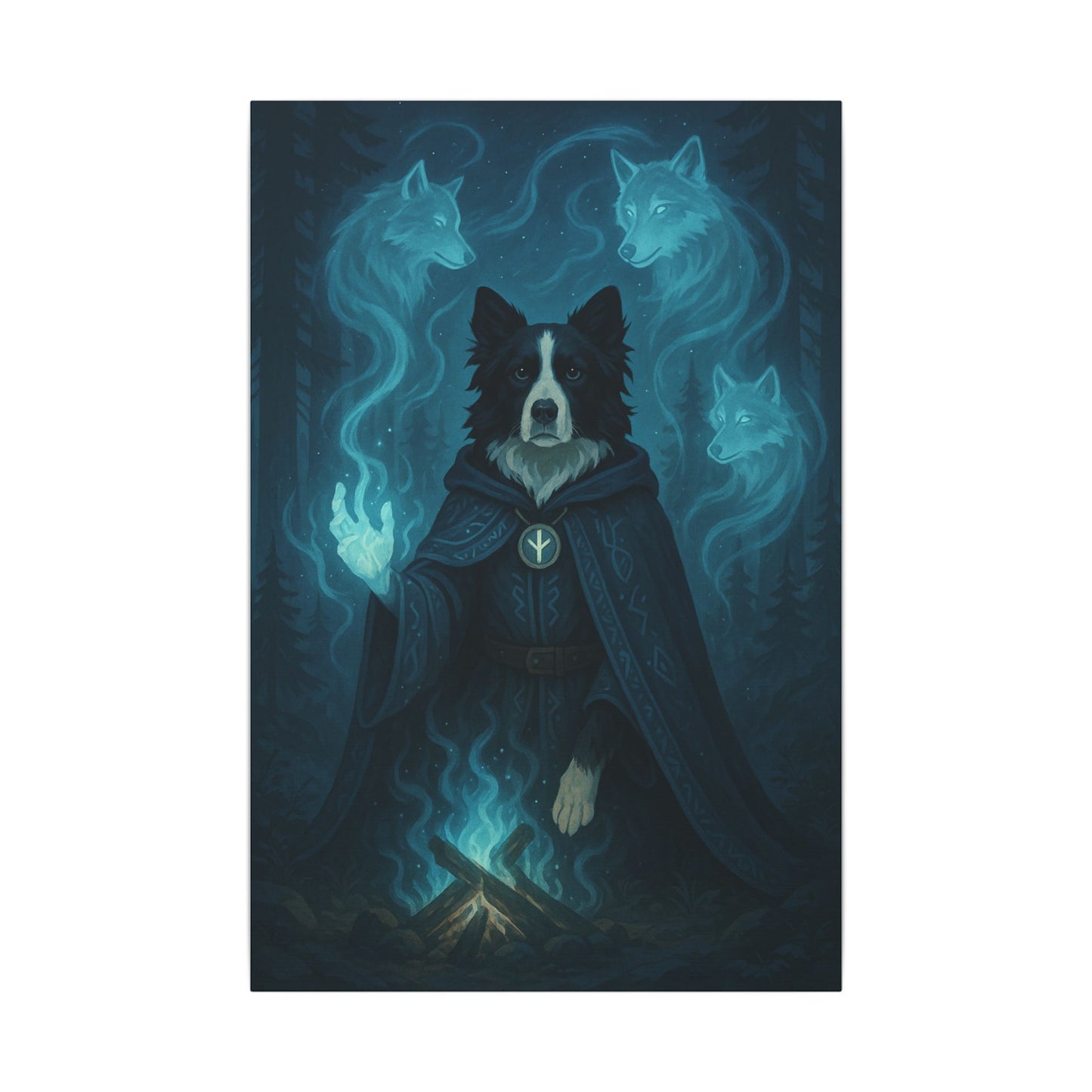 Mystical Canine Guardian-Fantasy Dog Portraits - Fantasy Dog Portraits