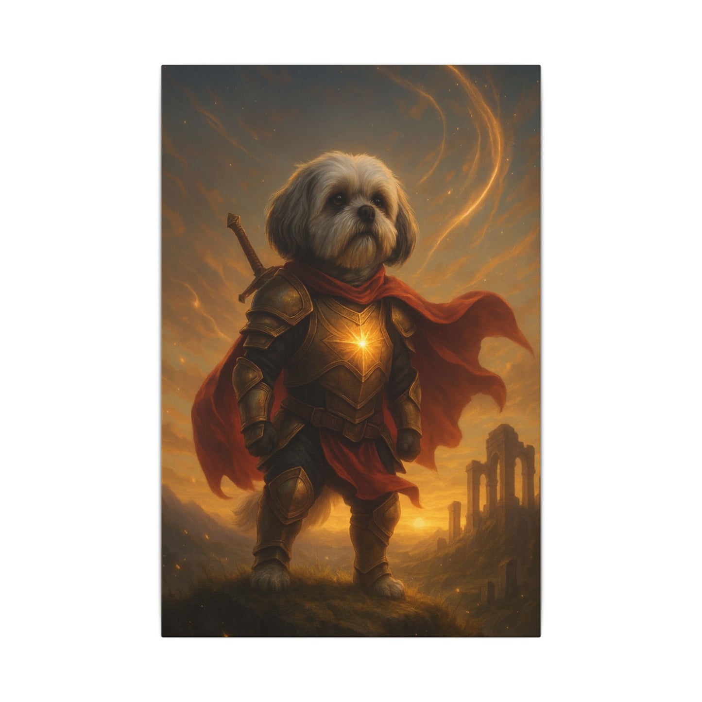 Shih Tzu Sentinel-Fantasy Dog Portraits - Fantasy Dog Portraits