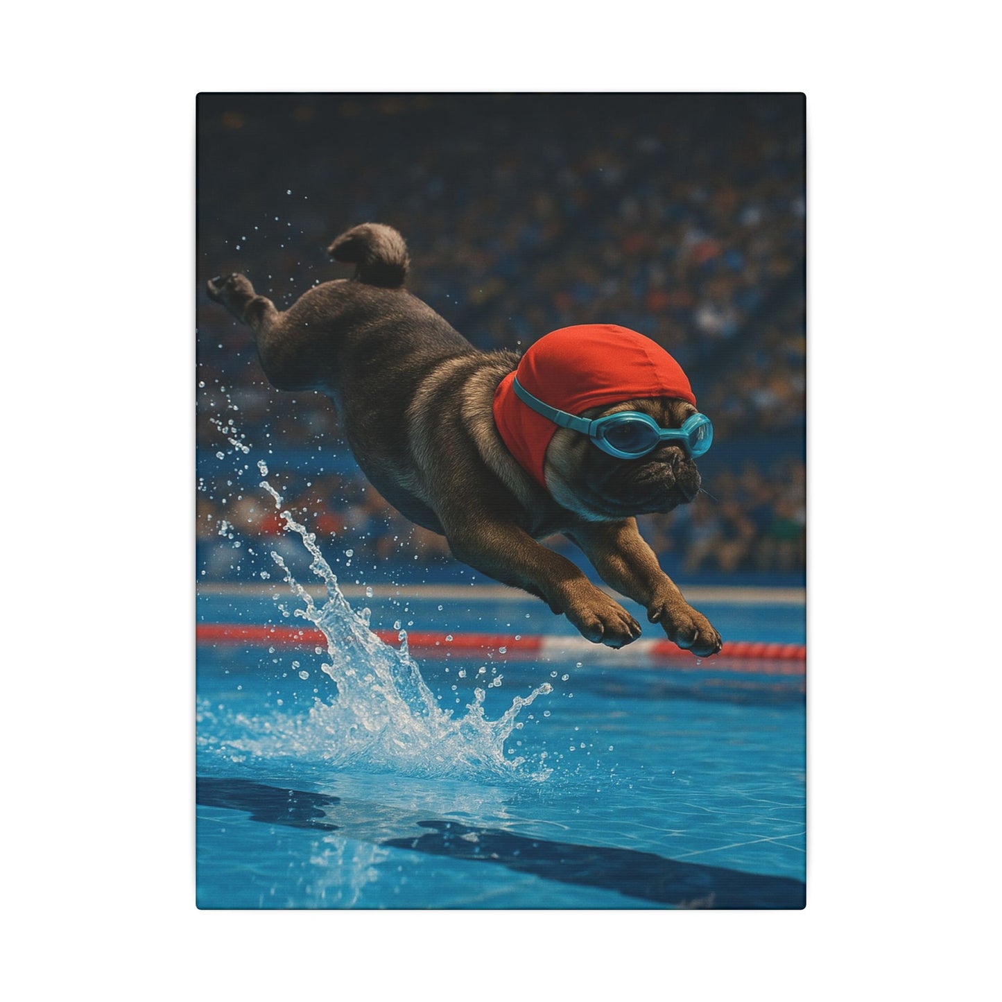 Pug Splash-Fantasy Dog Portraits - Fantasy Dog Portraits