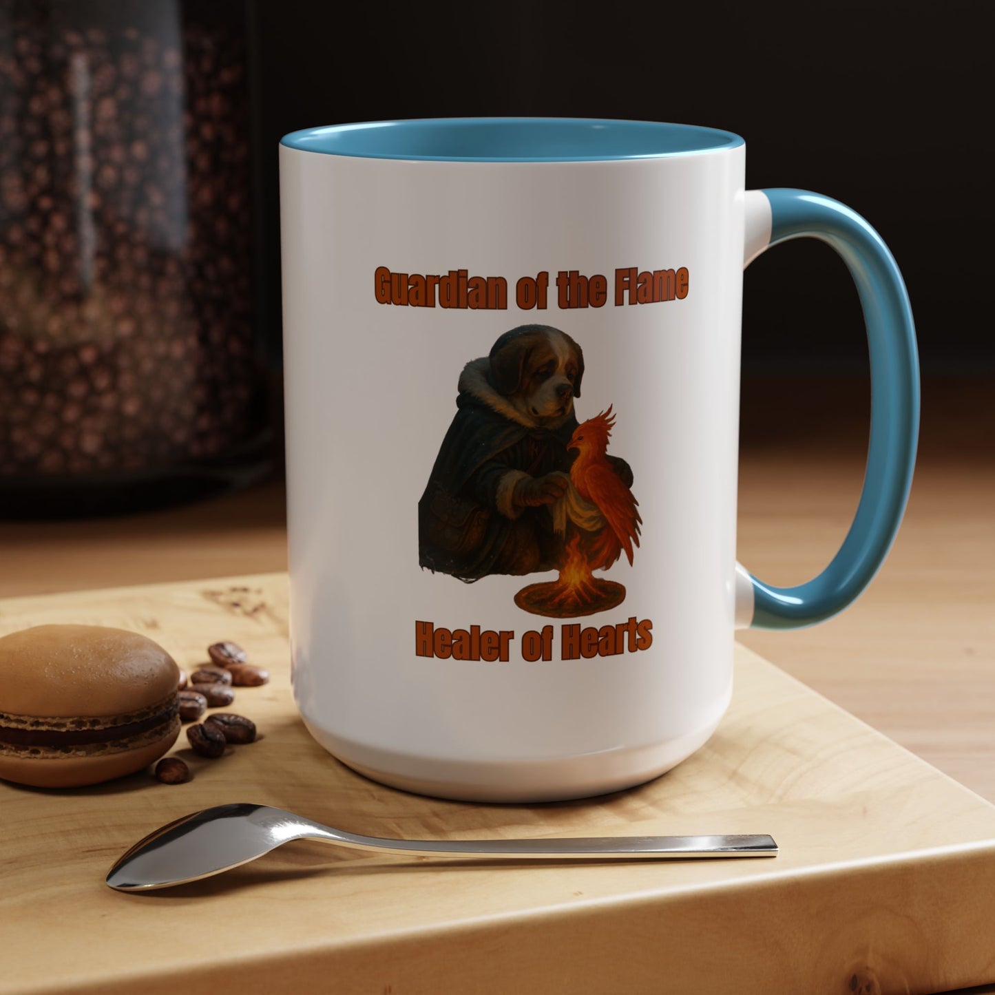 Mug - Dog dressed as an ancient Healer Coffee Mug (11, 15oz) - Fantasy Dog Portraits