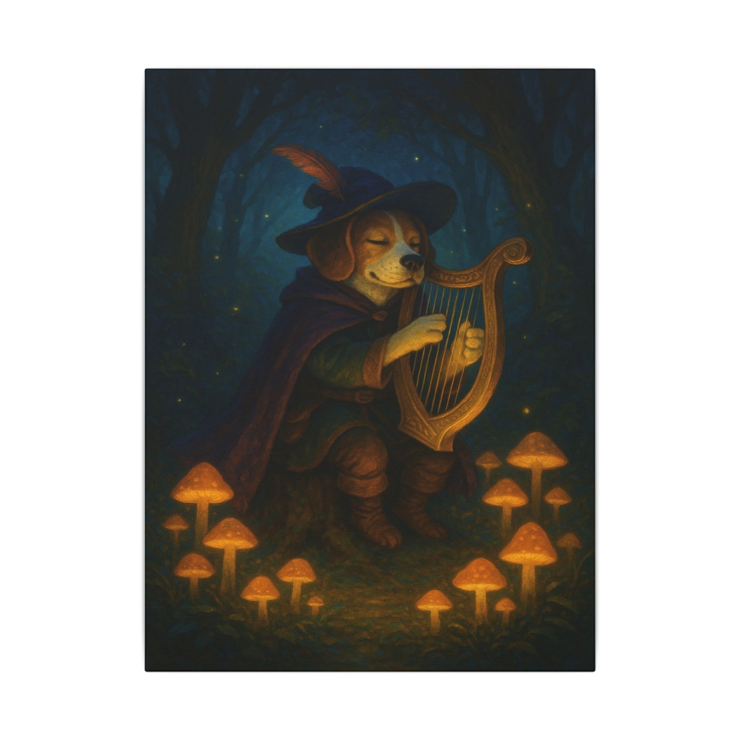Moonlit Melody-Fantasy Dog Portraits - Fantasy Dog Portraits