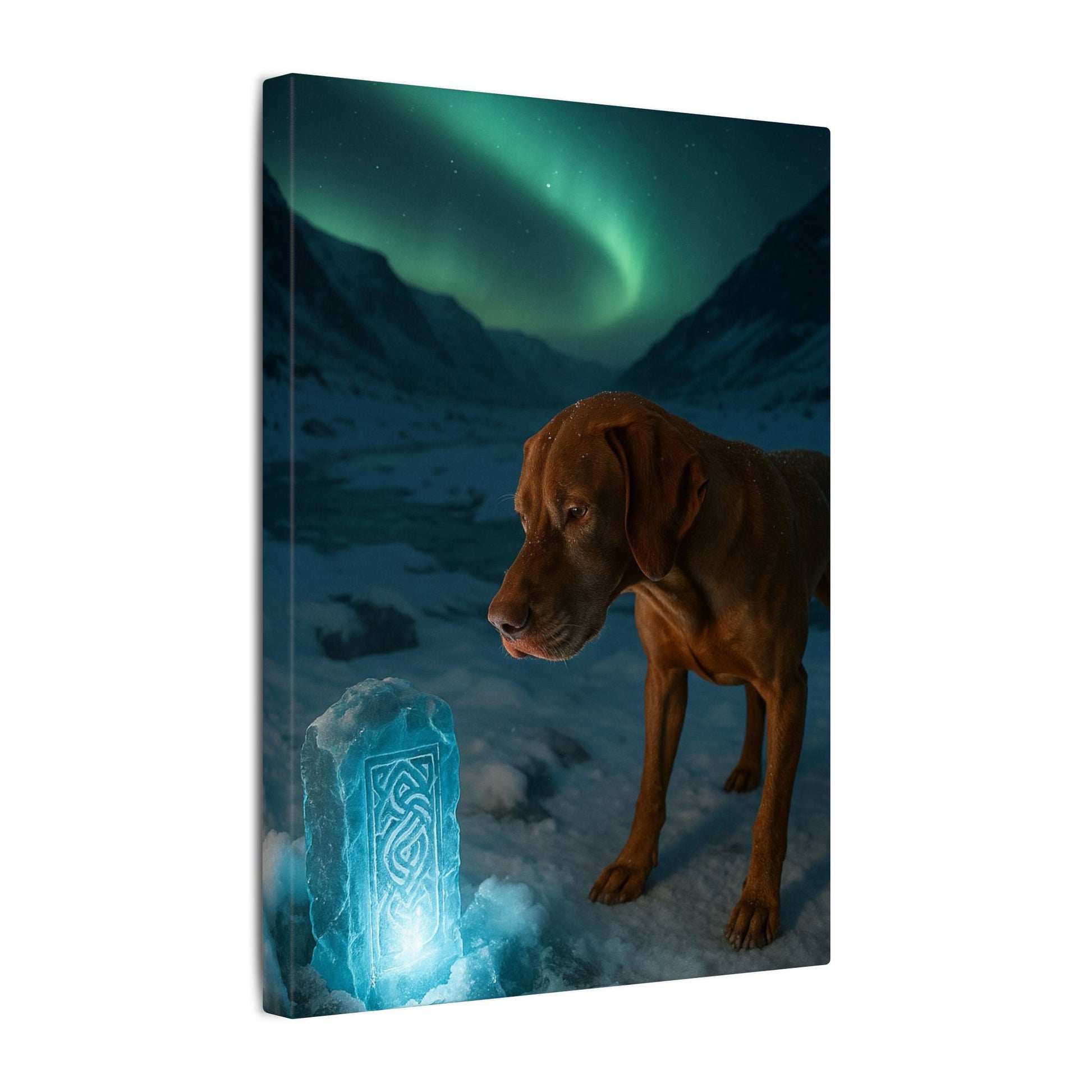 Guardian of the Arctic Monolith-Fantasy Dog Portraits - Fantasy Dog Portraits