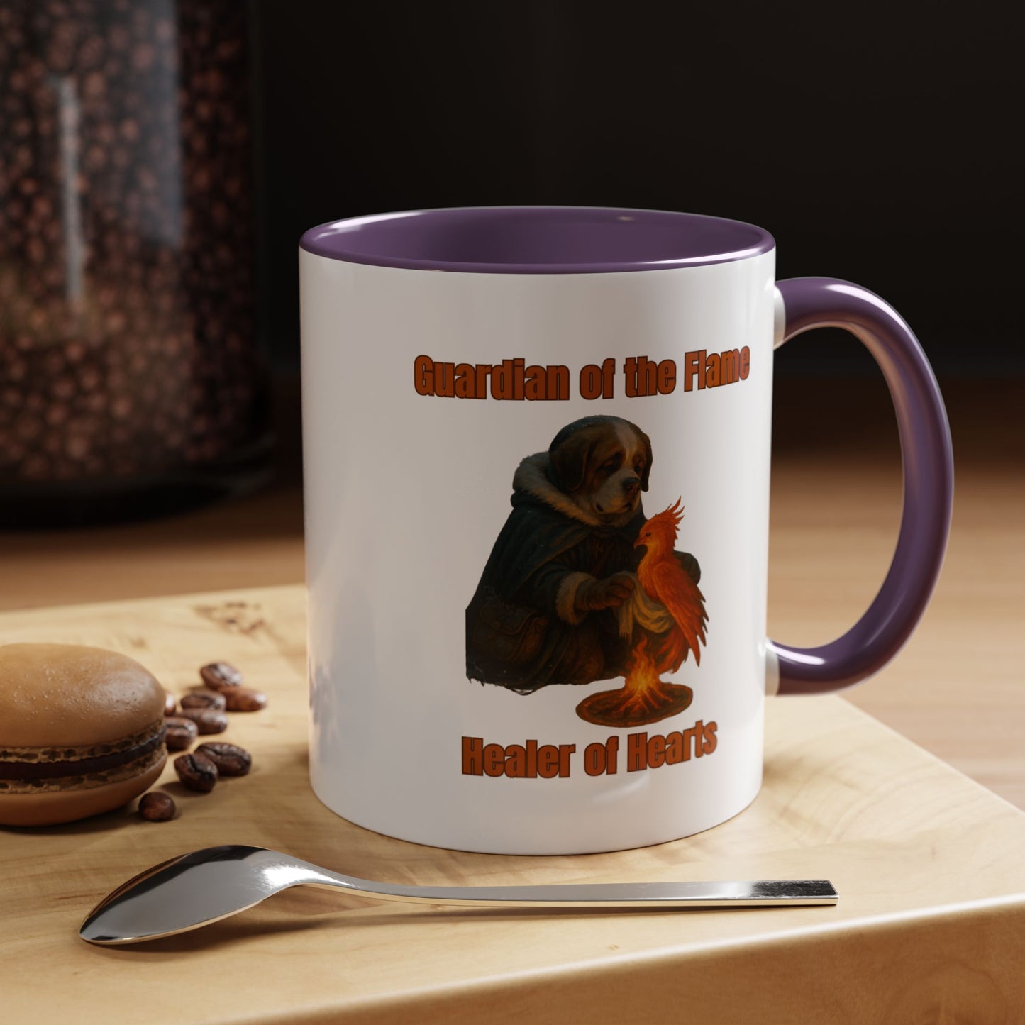 Mug - Dog dressed as an ancient Healer Coffee Mug (11, 15oz) - Fantasy Dog Portraits