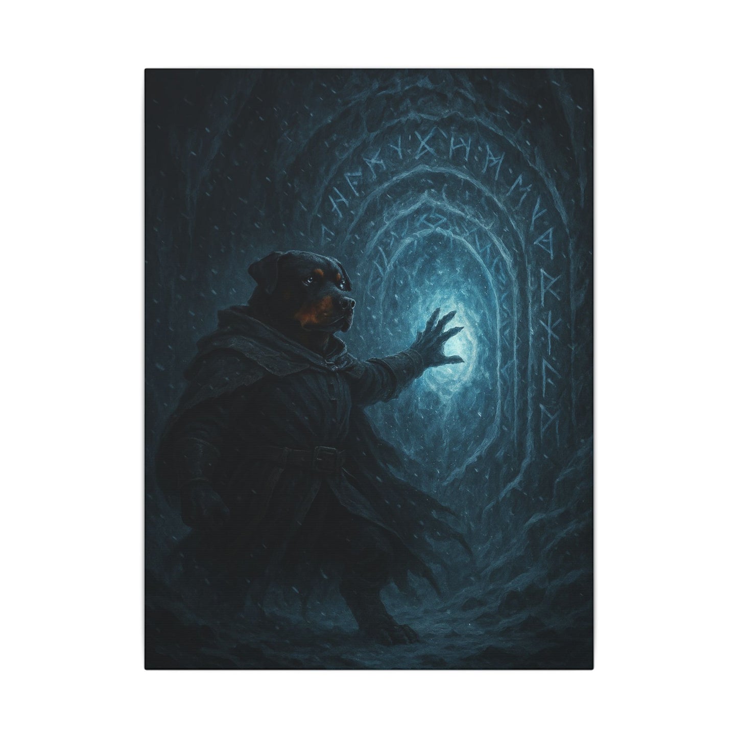 Threshold of Frost-Fantasy Dog Portraits - Fantasy Dog Portraits
