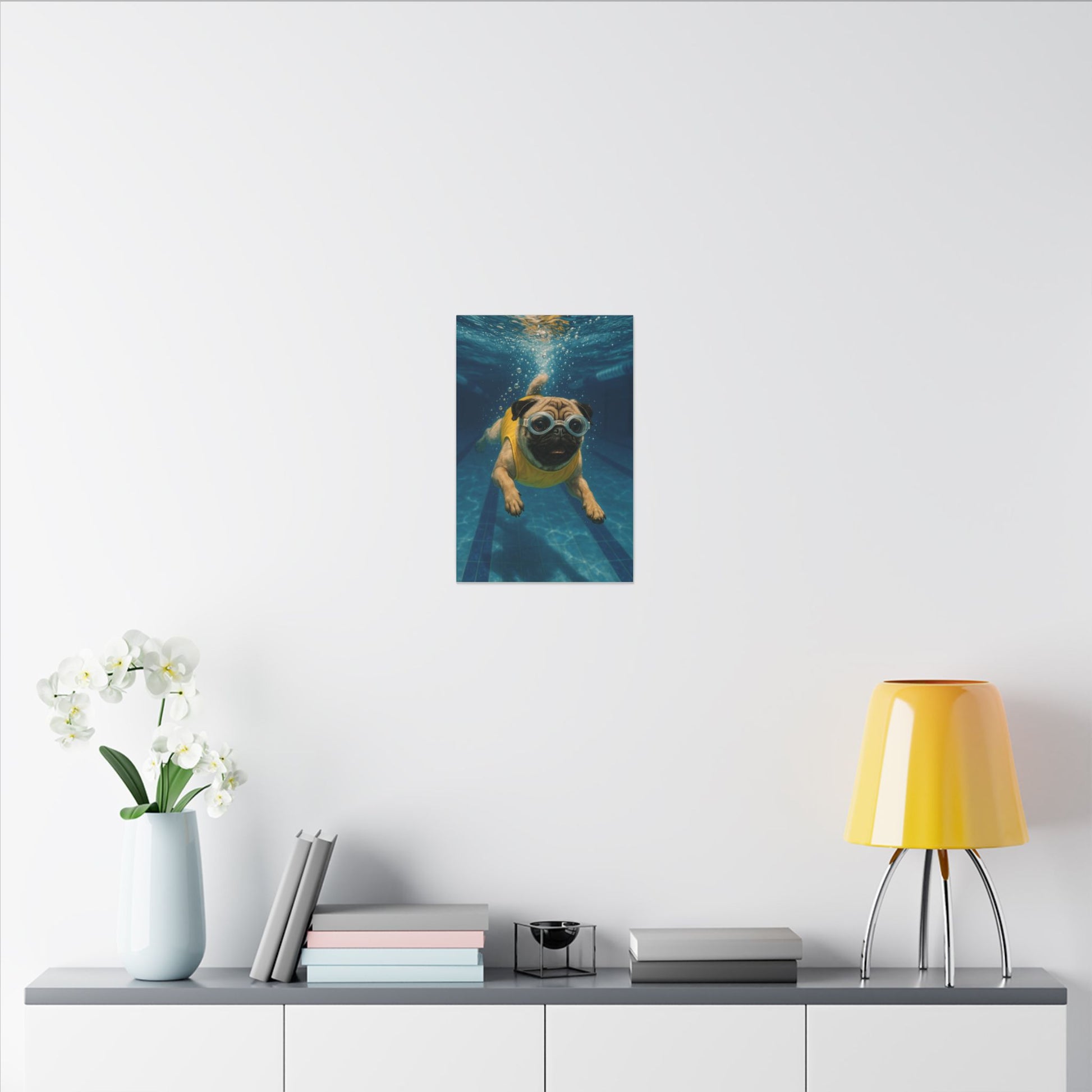 Swimming Sensation-Fantasy Dog Portraits - Fantasy Dog Portraits