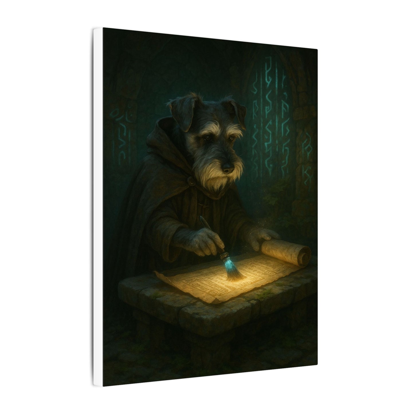 The Mystic Scribe-Fantasy Dog Portraits - Fantasy Dog Portraits