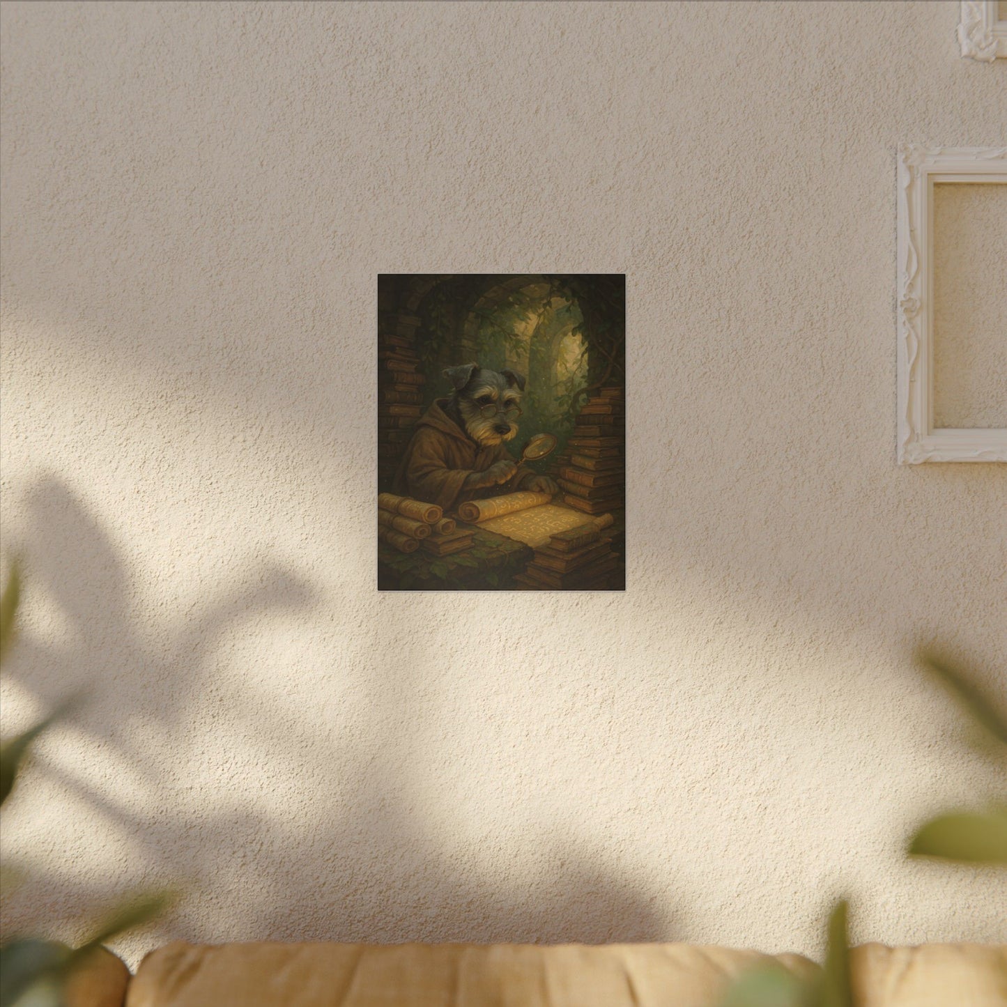 Scholar Pup's Discovery-Fantasy Dog Portraits - Fantasy Dog Portraits