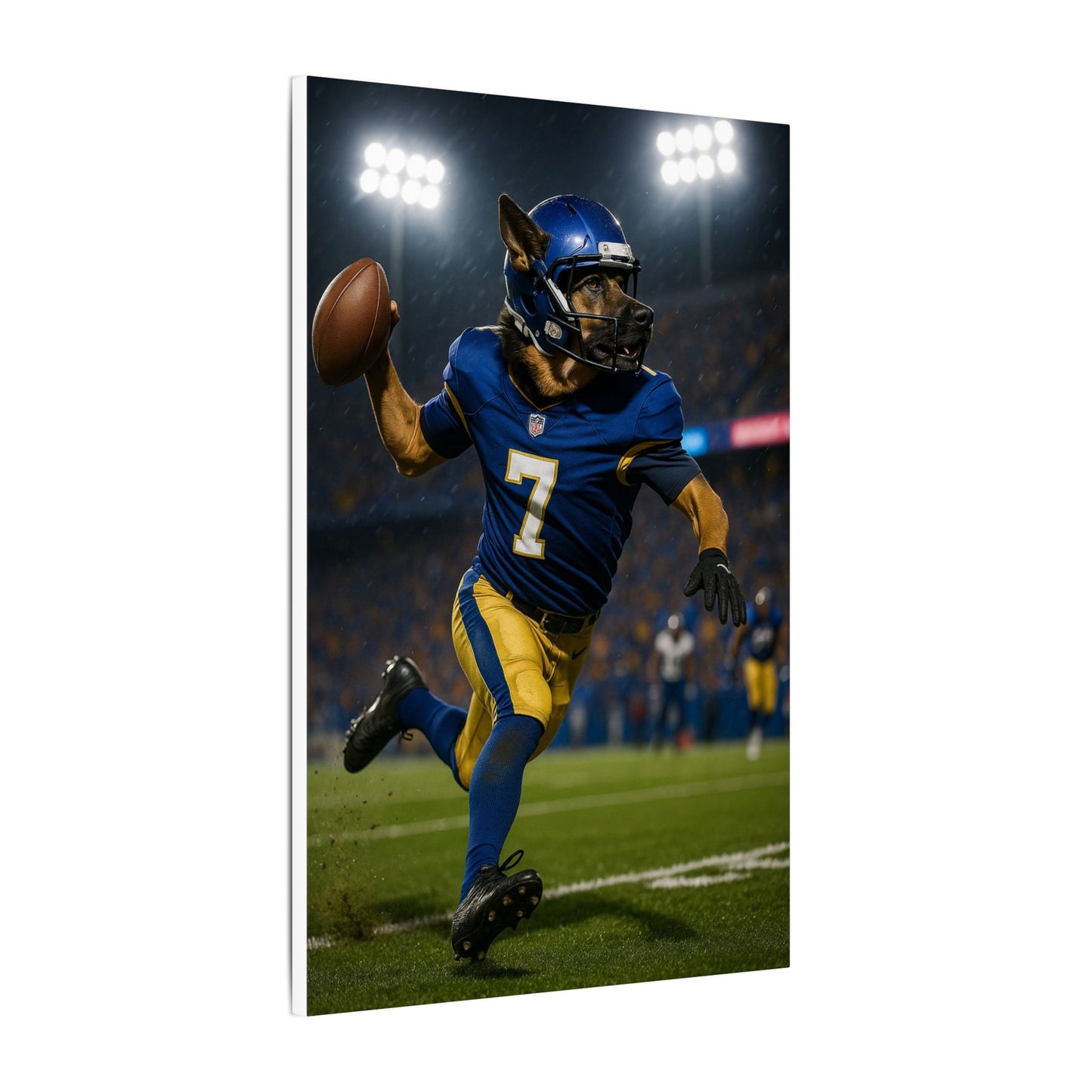 Quarterback Bark-Fantasy Dog Portraits - Fantasy Dog Portraits