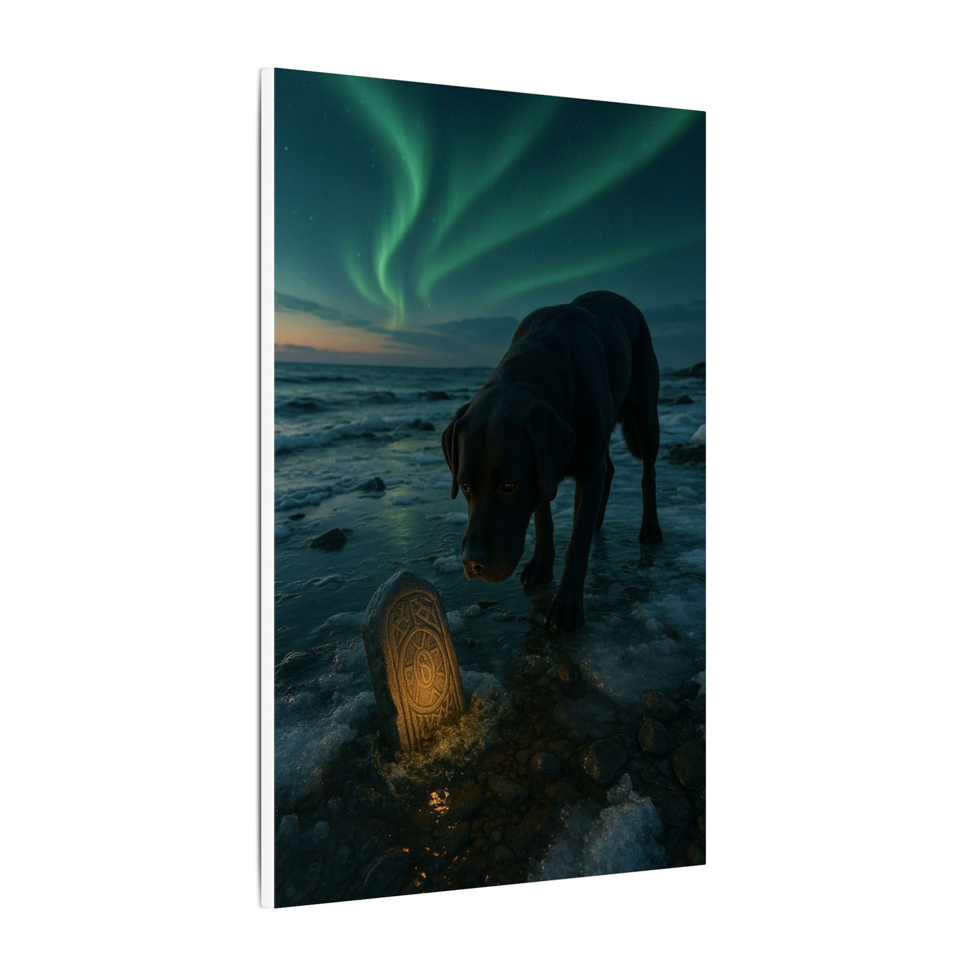 Whispers of the Northern Lights-Fantasy Dog Portraits - Fantasy Dog Portraits