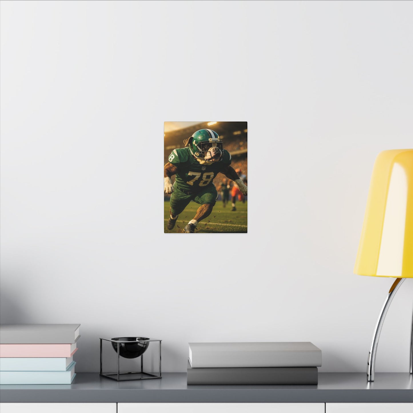 Touchdown Bulldog-Fantasy Dog Portraits - Fantasy Dog Portraits