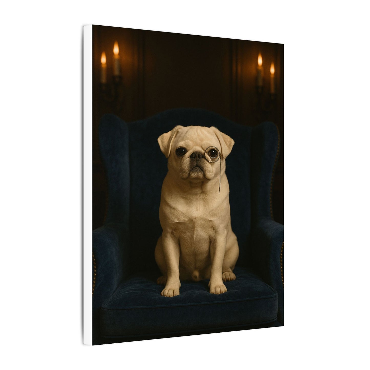 Sophisticated Pug-Fantasy Dog Portraits - Fantasy Dog Portraits