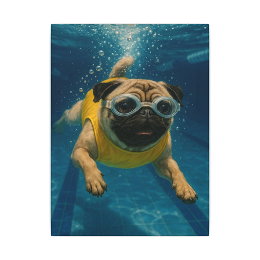 Pug Paddle-Fantasy Dog Portraits - Fantasy Dog Portraits