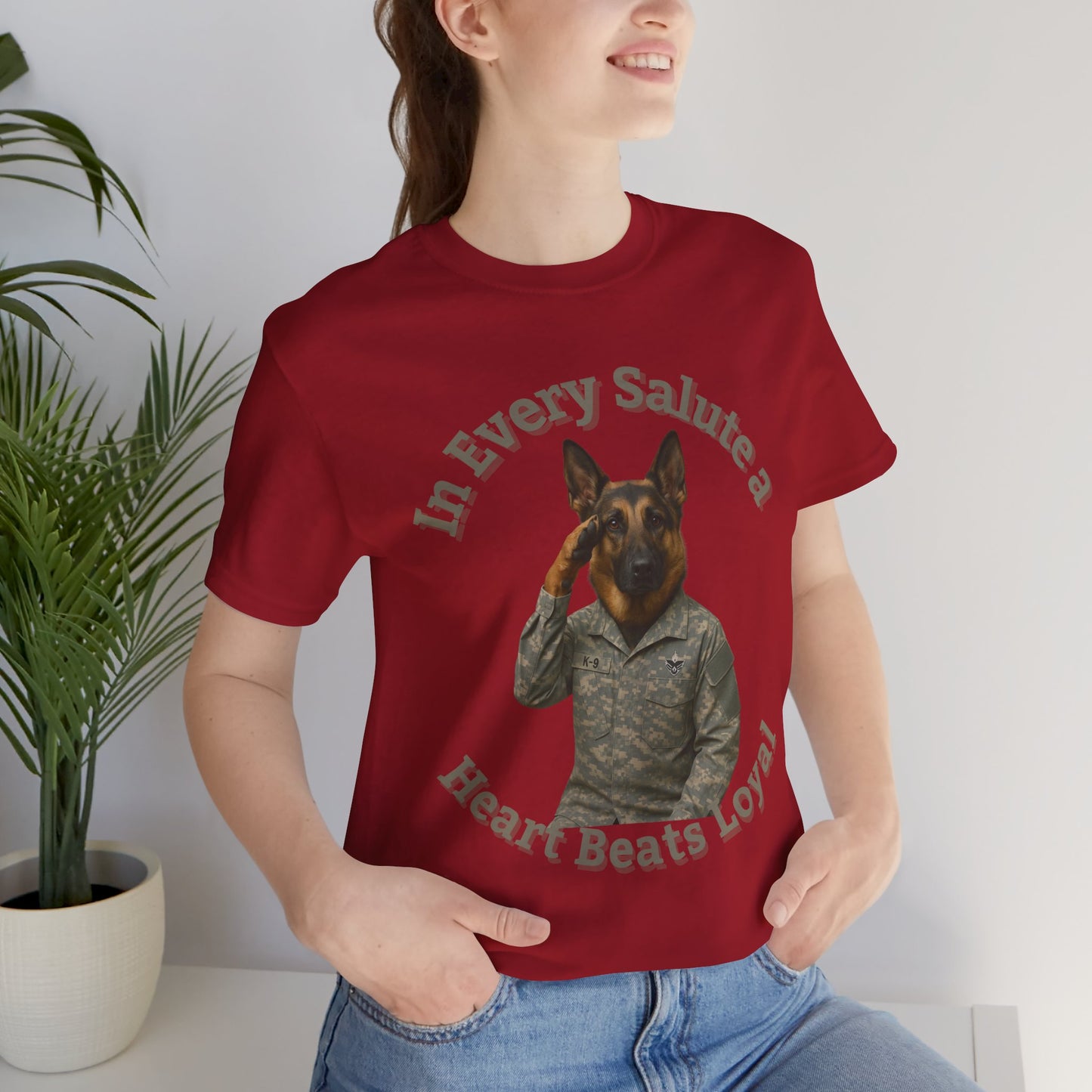 Air Force Dog Unisex Tee - Fantasy Dog Portraits