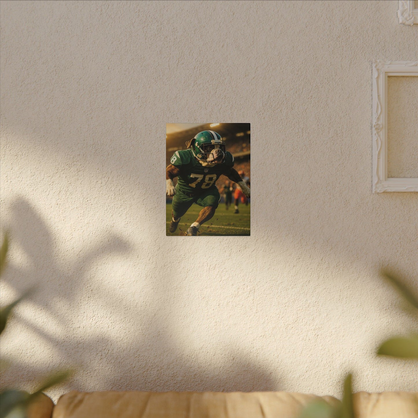 Touchdown Bulldog-Fantasy Dog Portraits - Fantasy Dog Portraits
