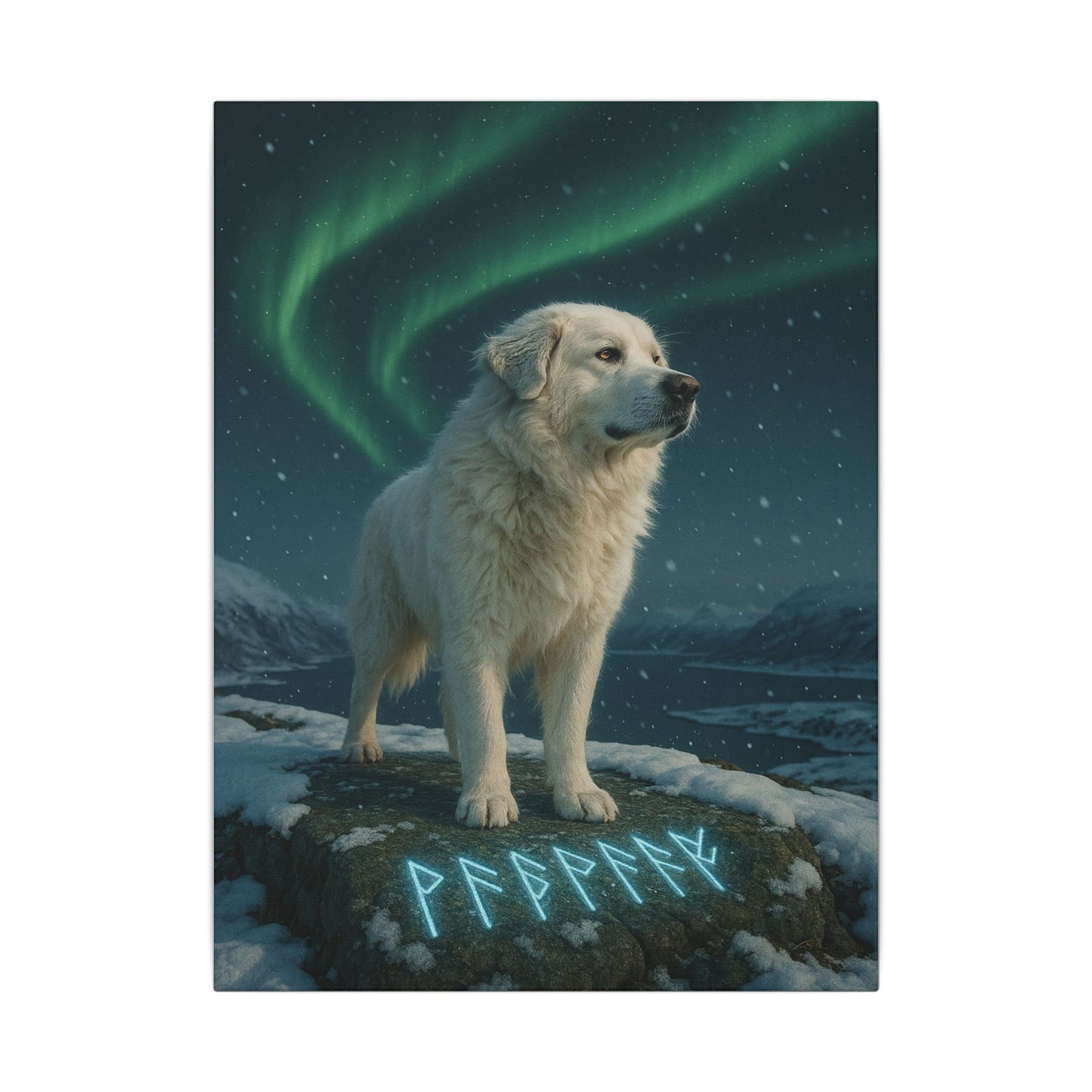Guardian of the Aurora-Fantasy Dog Portraits - Fantasy Dog Portraits