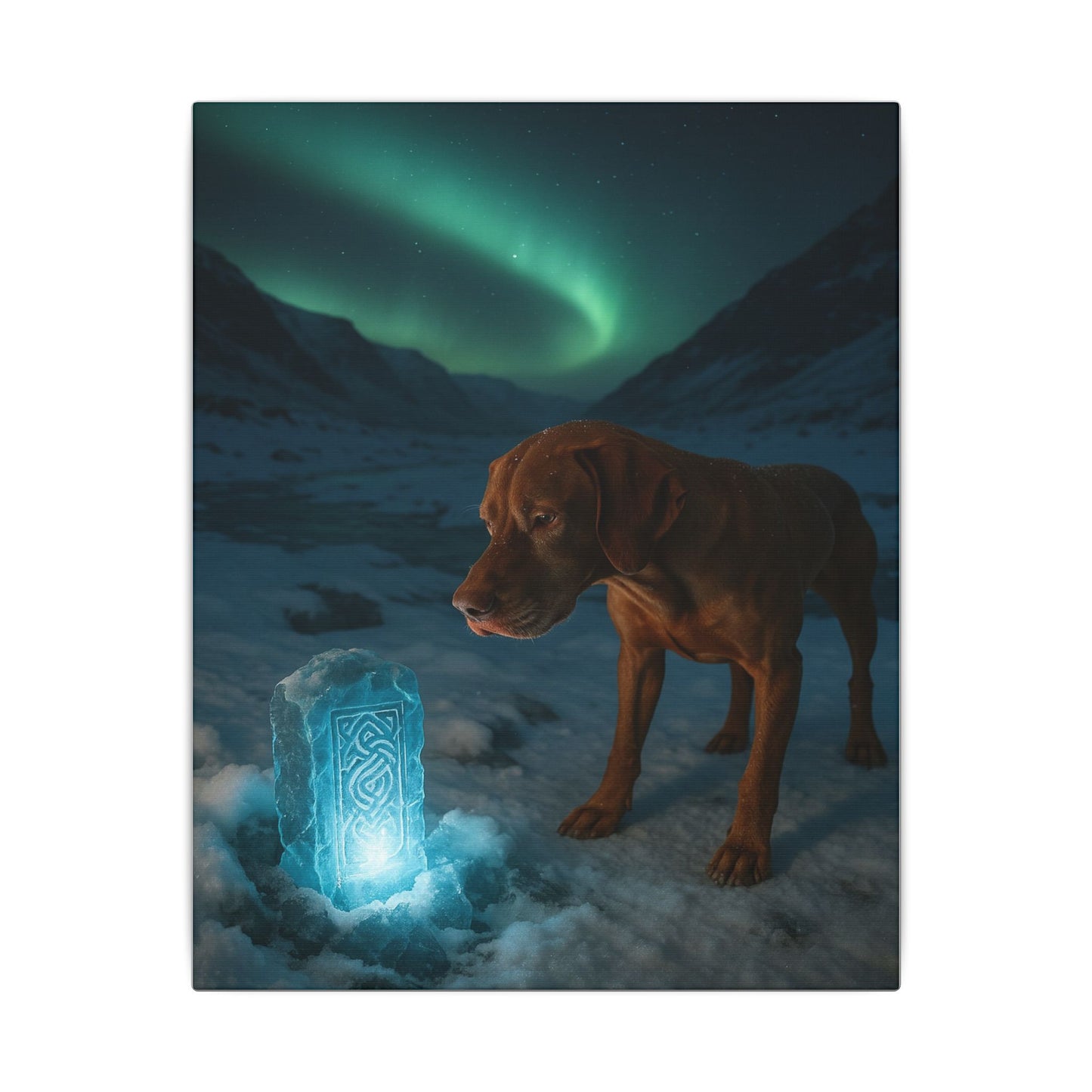 Guardian of the Arctic Monolith-Fantasy Dog Portraits - Fantasy Dog Portraits