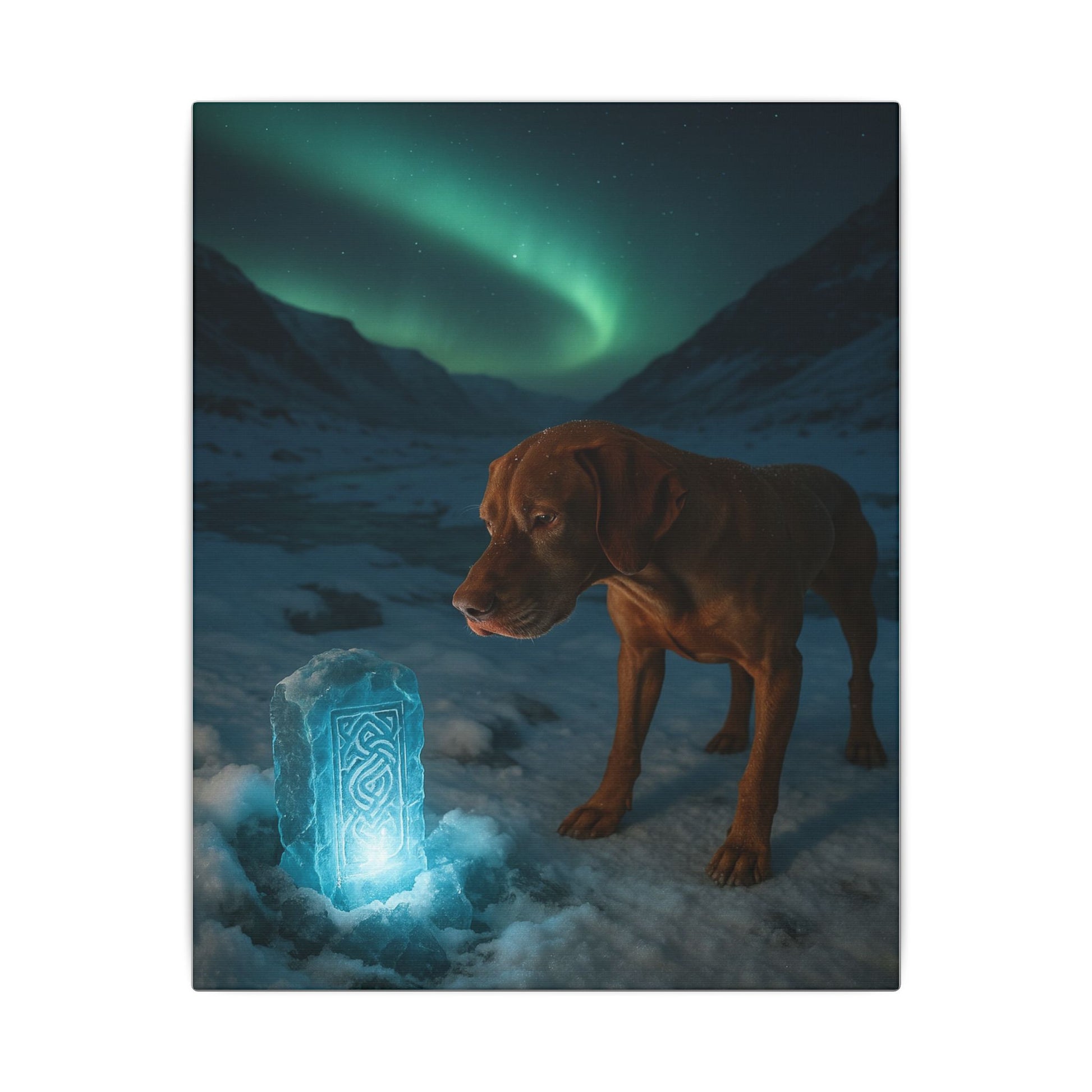 Guardian of the Arctic Monolith-Fantasy Dog Portraits - Fantasy Dog Portraits