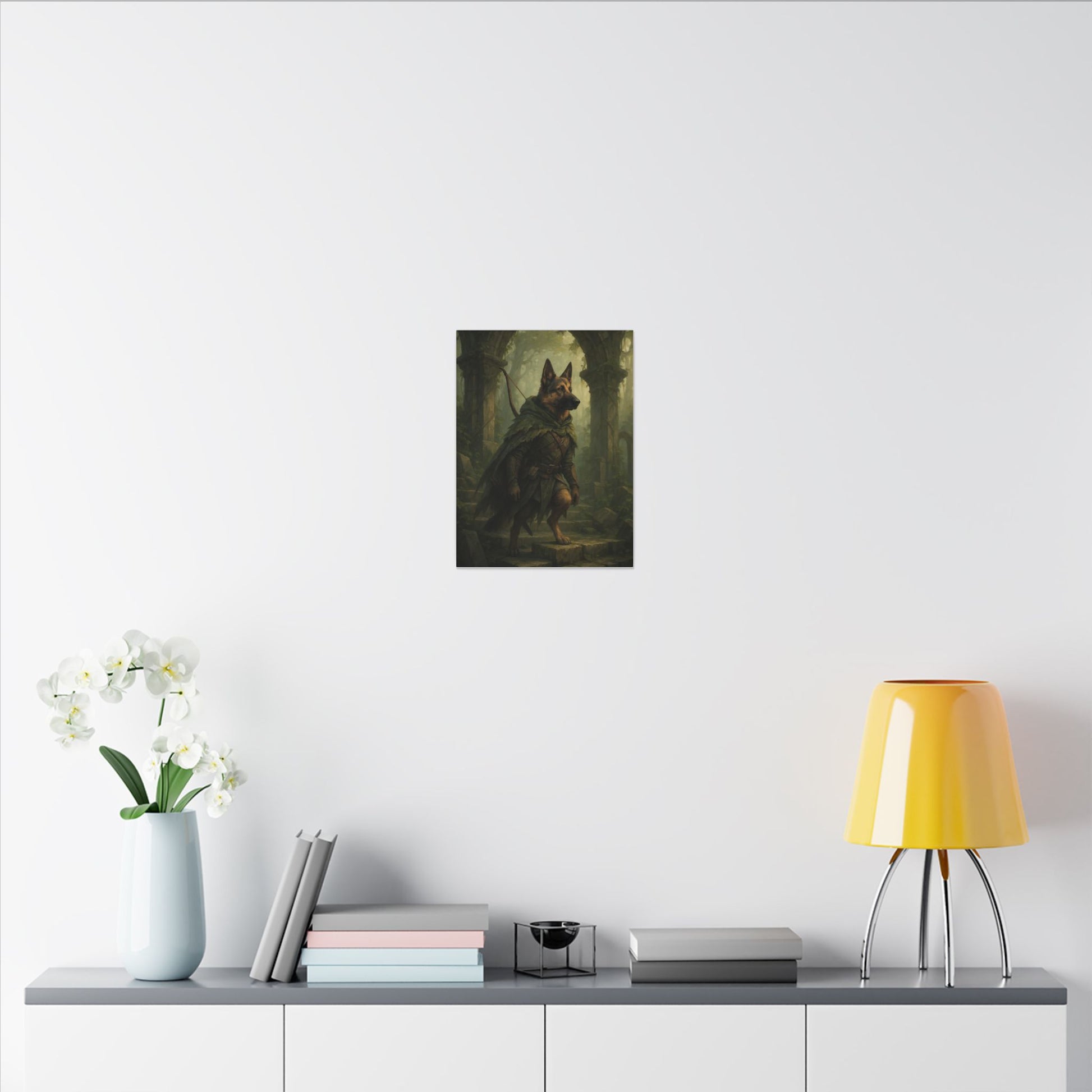 Guardian of the Misty Woods-Fantasy Dog Portraits - Fantasy Dog Portraits