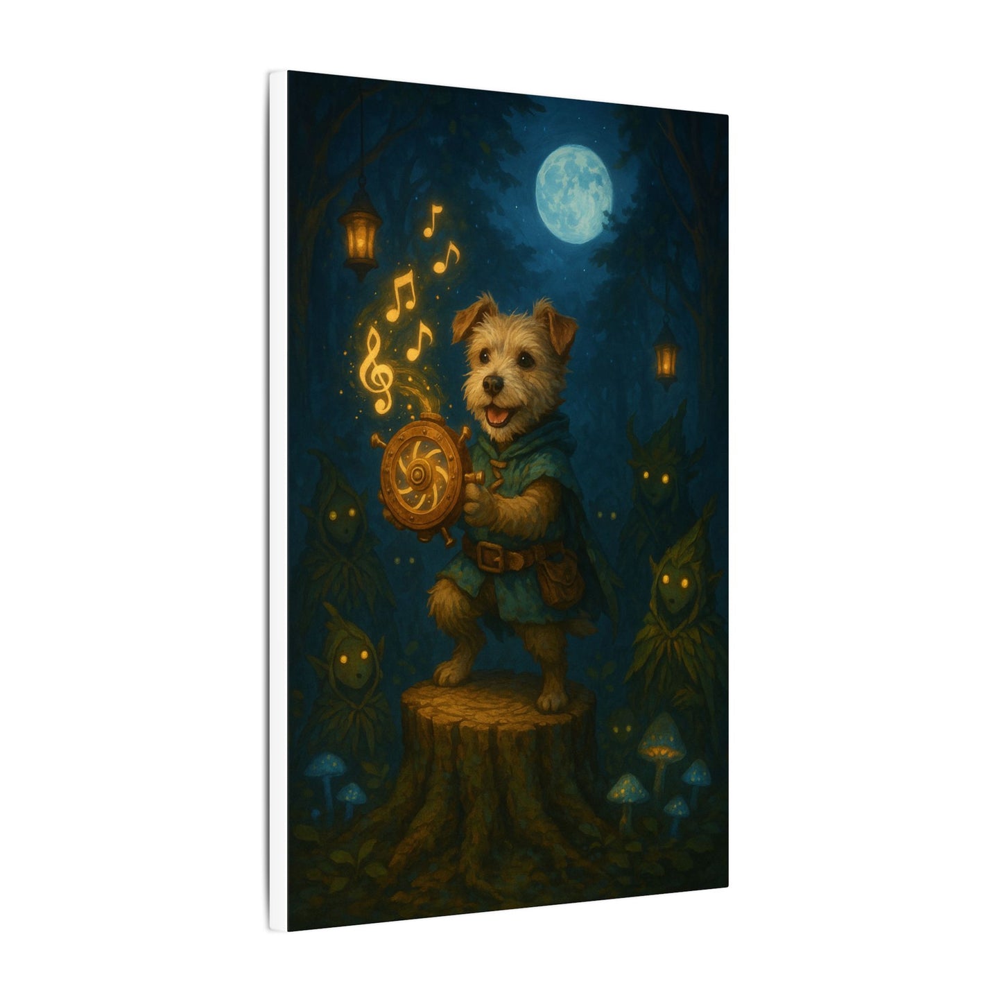 Moonlit Maestro-Fantasy Dog Portraits - Fantasy Dog Portraits