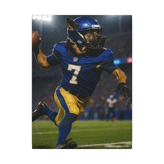 Quarterback Bark-Fantasy Dog Portraits - Fantasy Dog Portraits