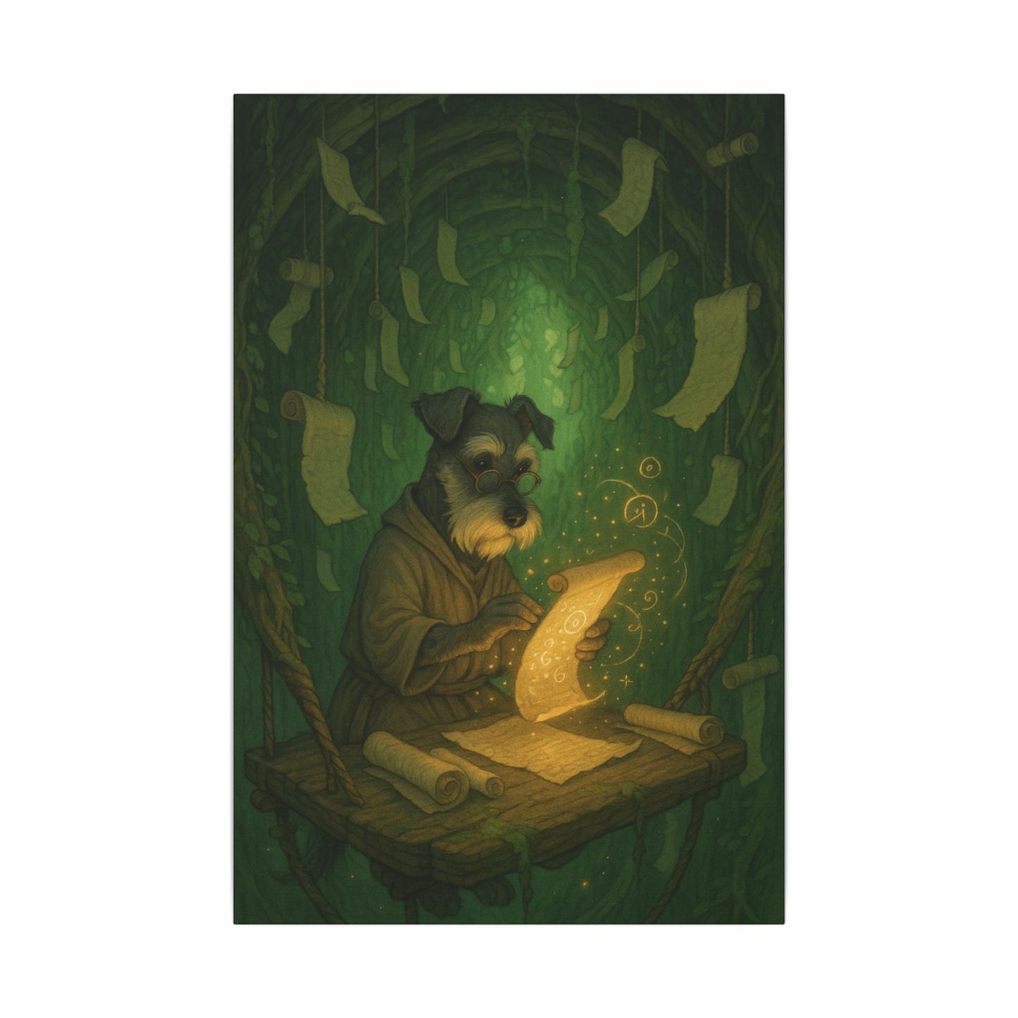 Canine Scholar-Fantasy Dog Portraits - Fantasy Dog Portraits