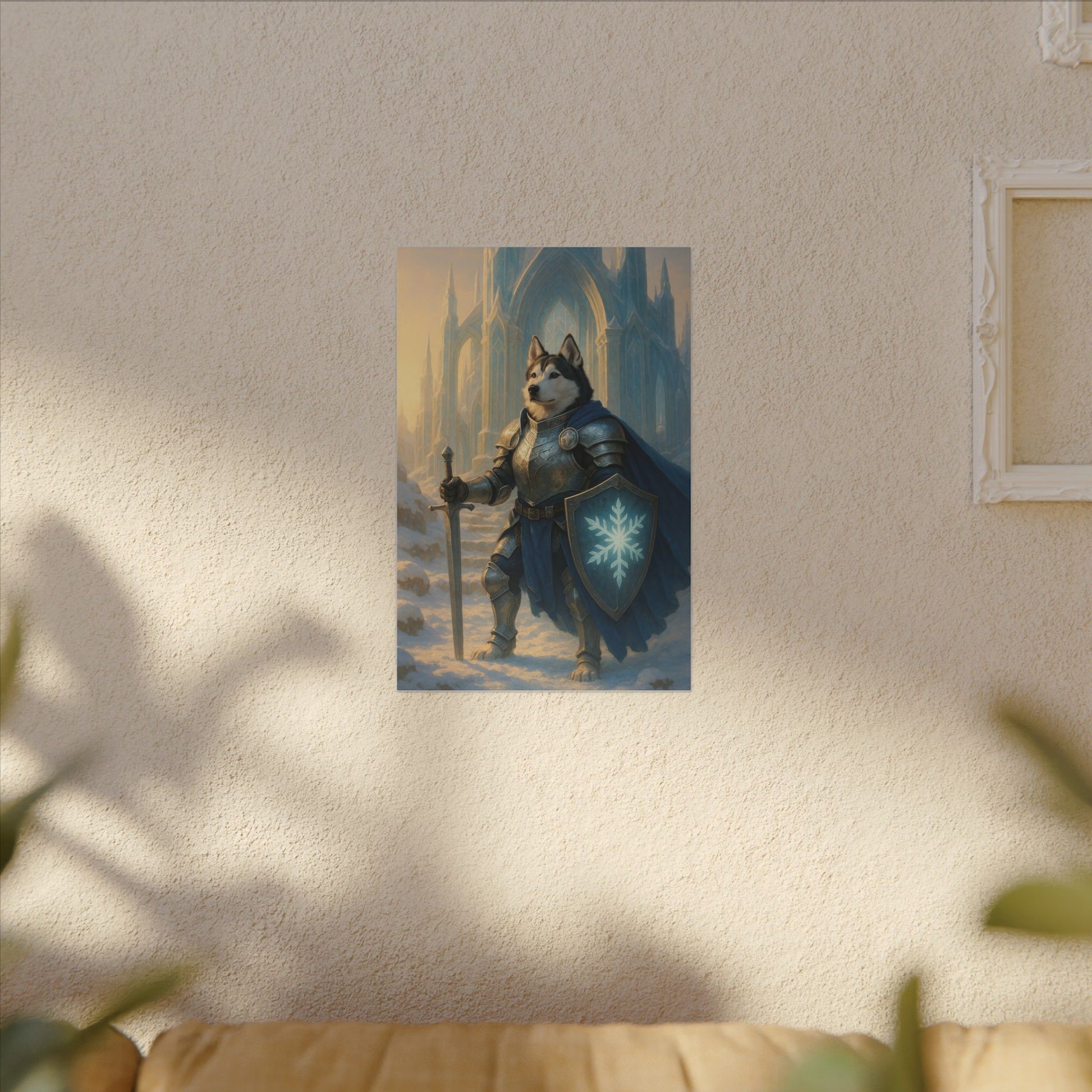 Winter's Guardian-Fantasy Dog Portraits - Fantasy Dog Portraits