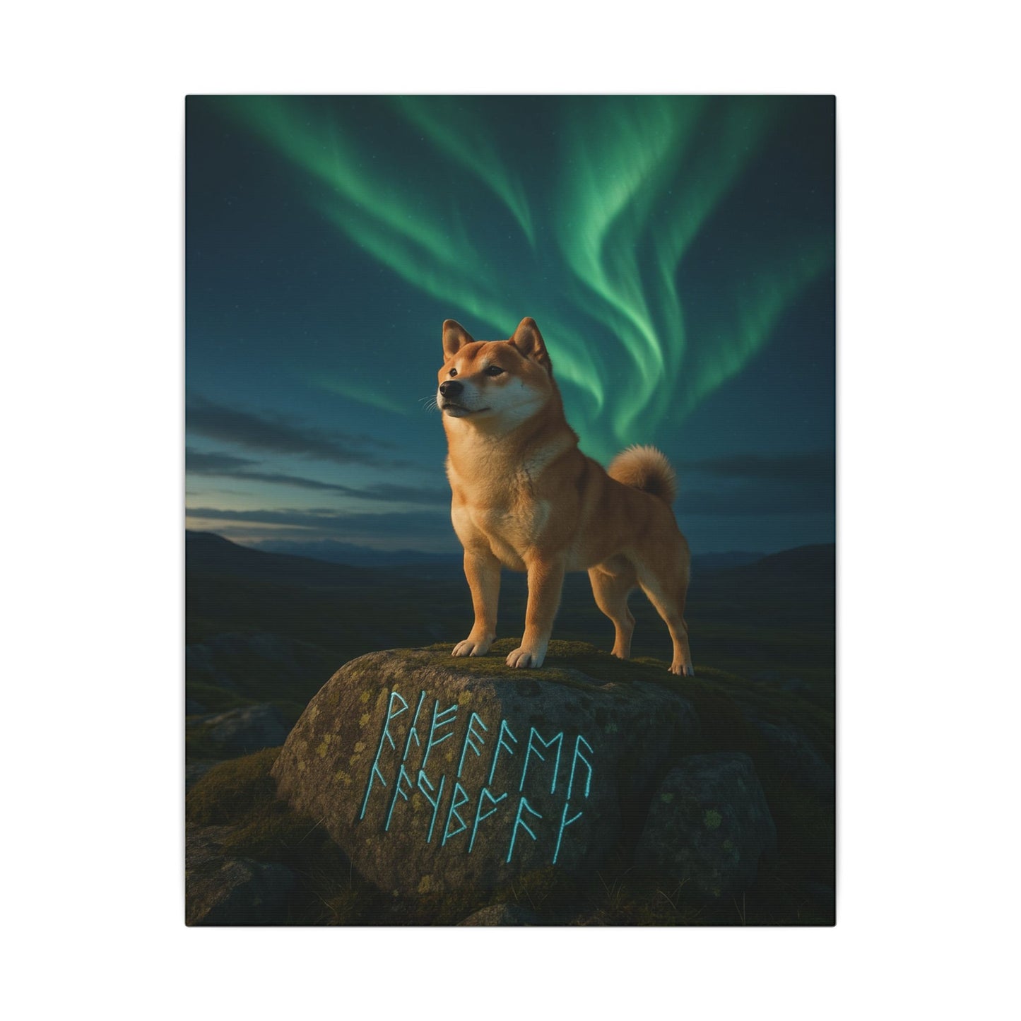 Guardian of the Northern Lights-Fantasy Dog Portraits - Fantasy Dog Portraits