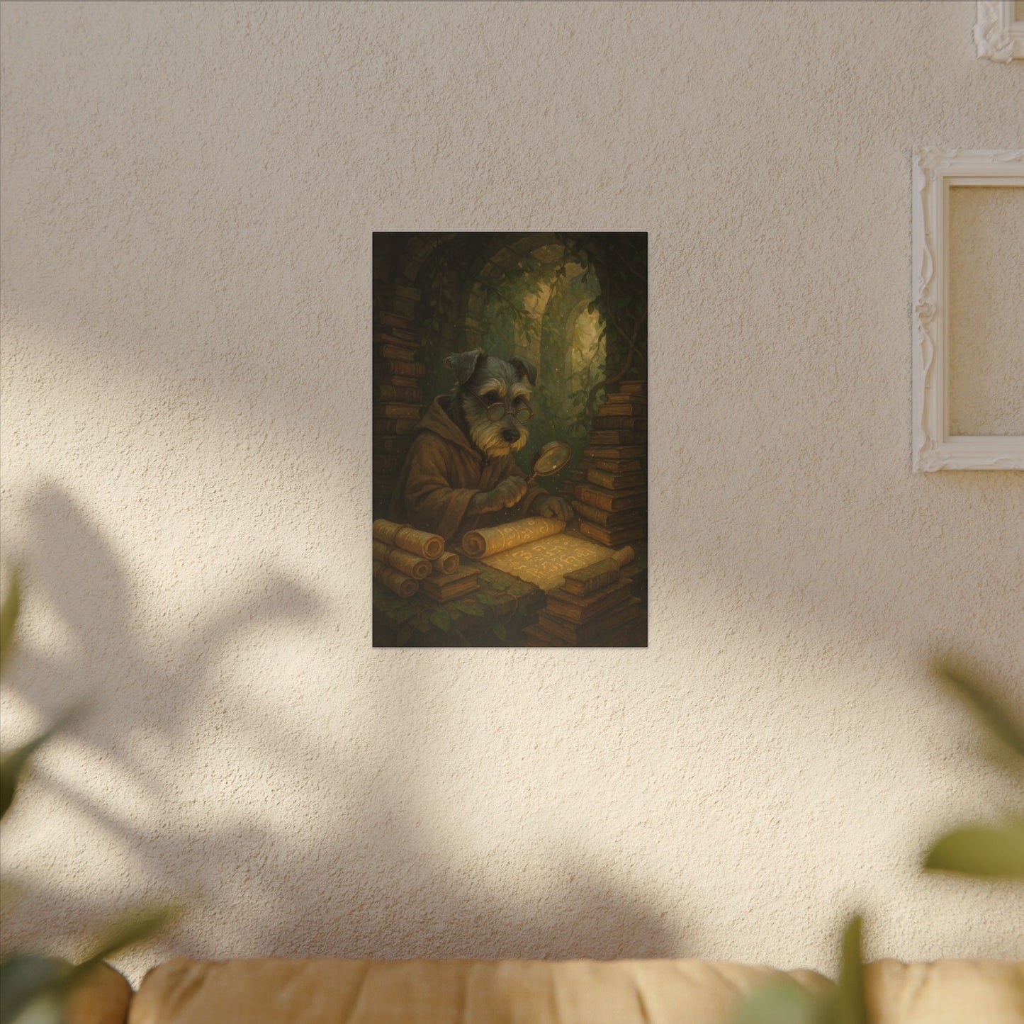 Scholar Pup's Discovery-Fantasy Dog Portraits - Fantasy Dog Portraits