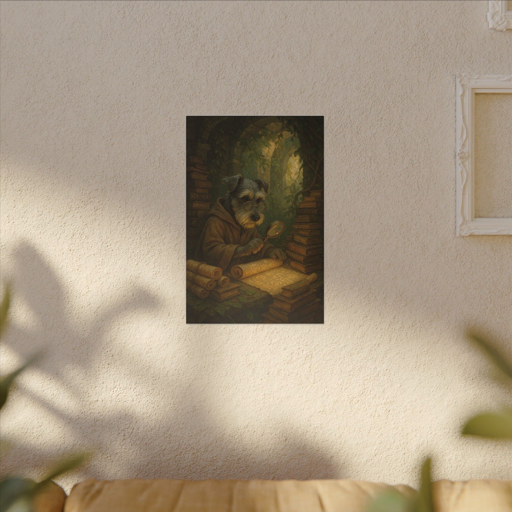 Scholar Pup's Discovery-Fantasy Dog Portraits - Fantasy Dog Portraits