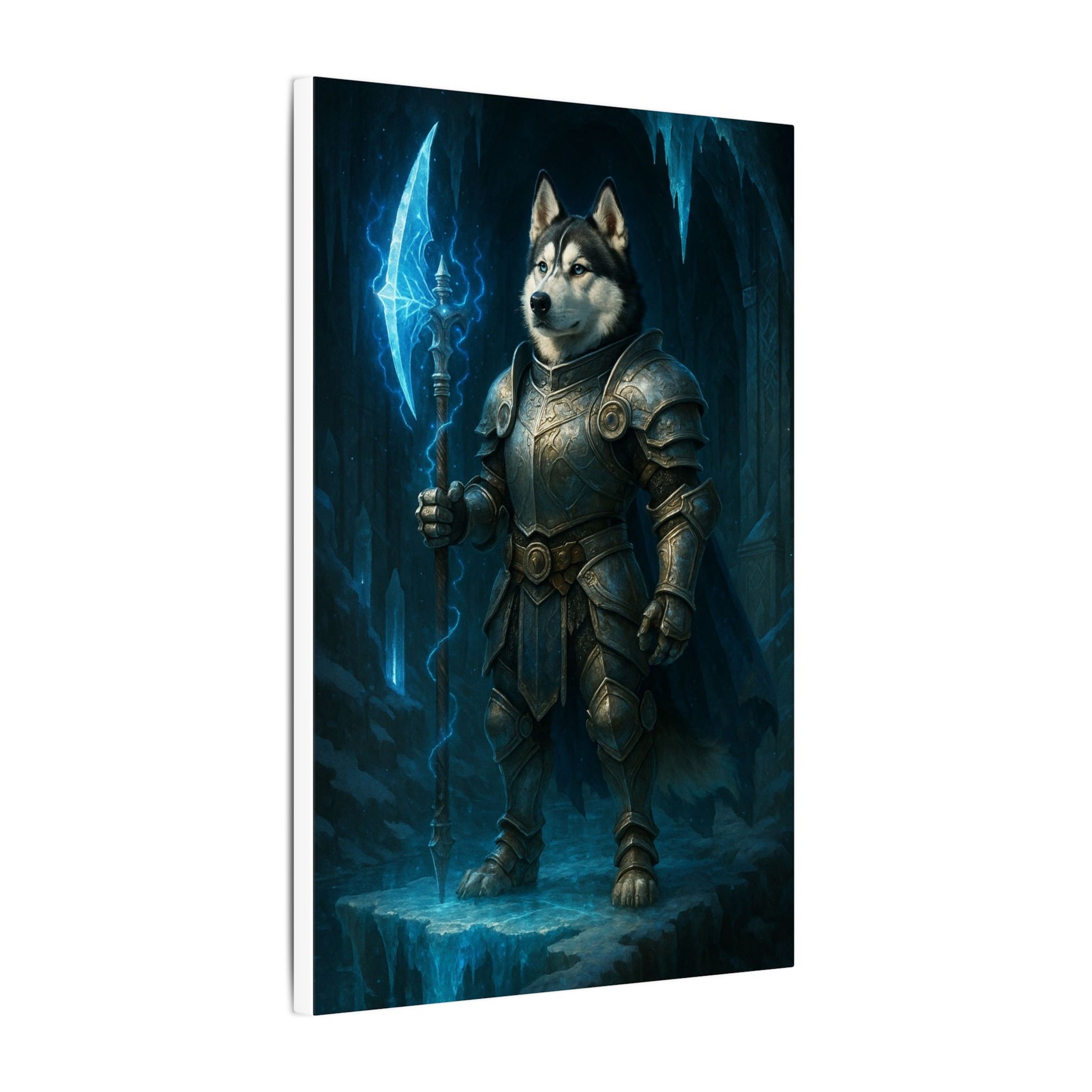 Frozen Warrior-Fantasy Dog Portraits - Fantasy Dog Portraits