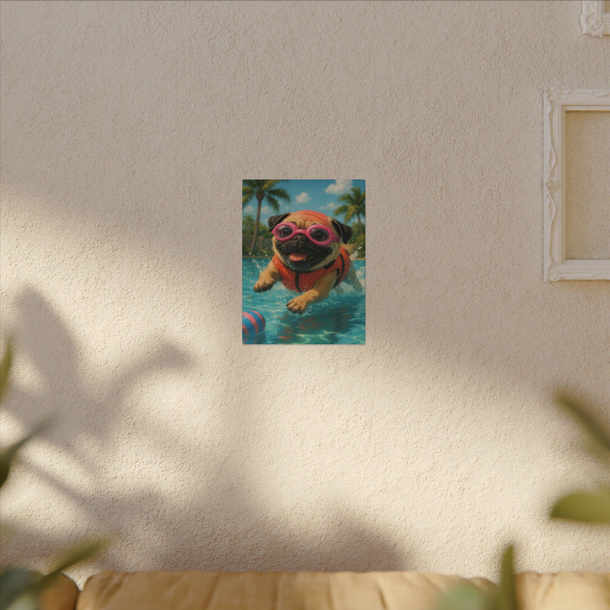 Summer Pool Party-Fantasy Dog Portraits - Fantasy Dog Portraits