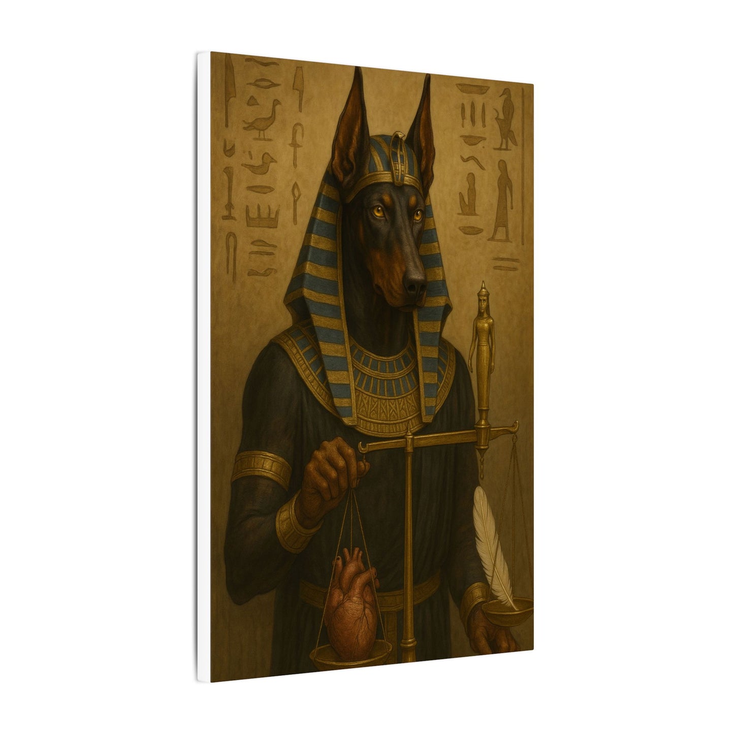 Anubis: Scales of Eternal Judgment-Fantasy Dog Portraits - Fantasy Dog Portraits