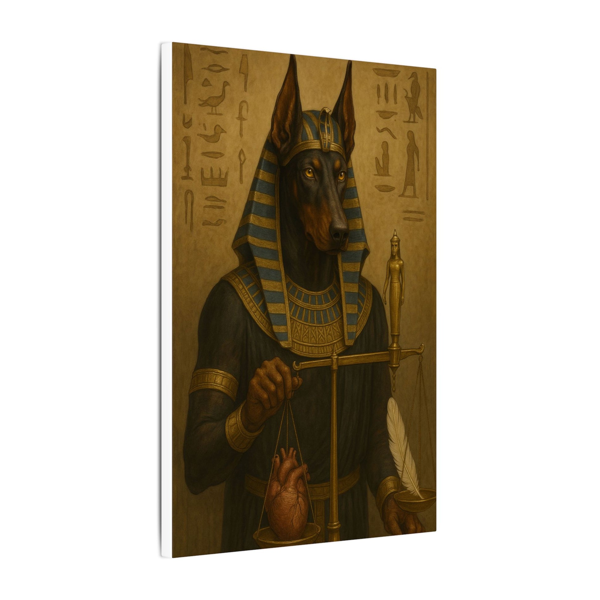Anubis: Scales of Eternal Judgment-Fantasy Dog Portraits - Fantasy Dog Portraits