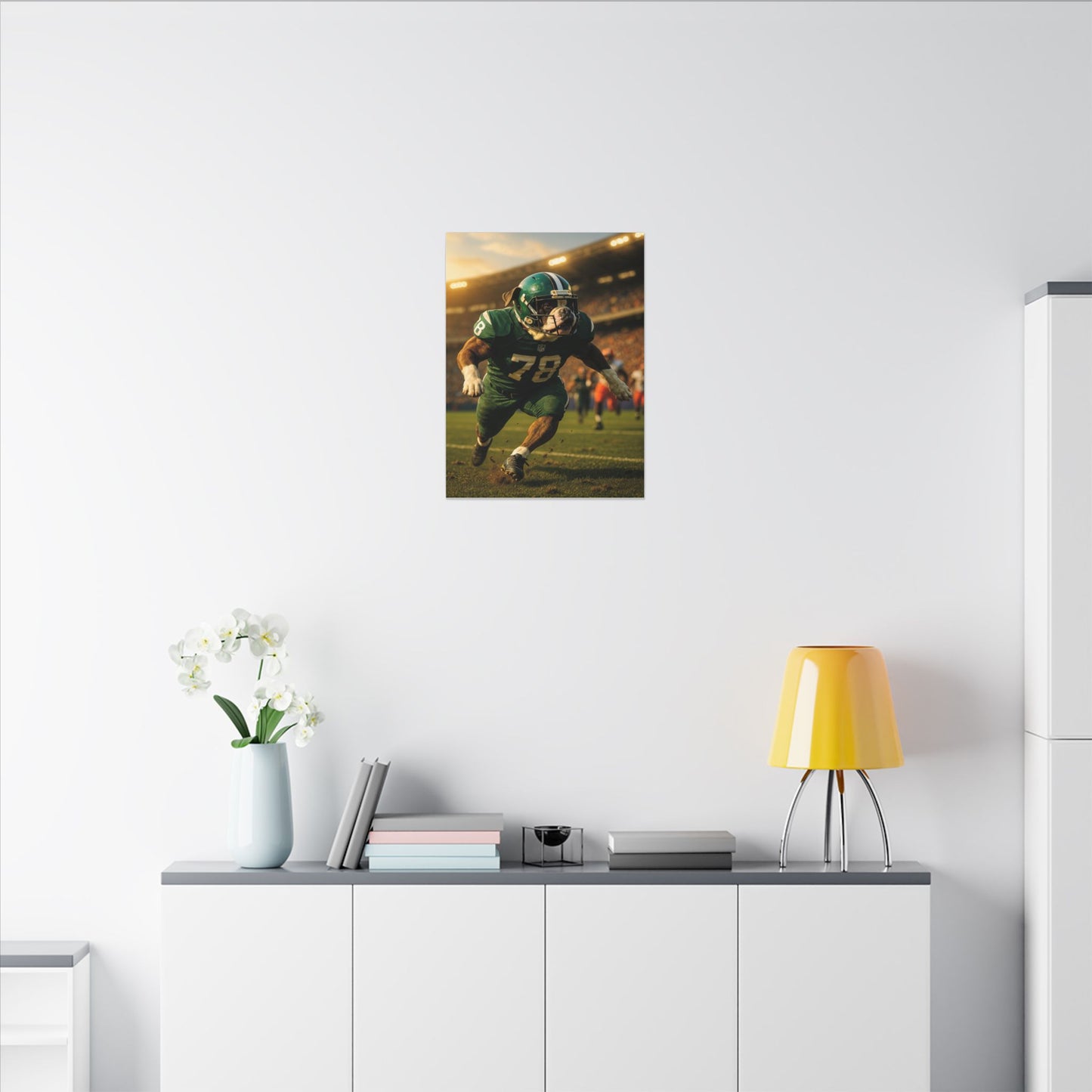 Touchdown Bulldog-Fantasy Dog Portraits - Fantasy Dog Portraits