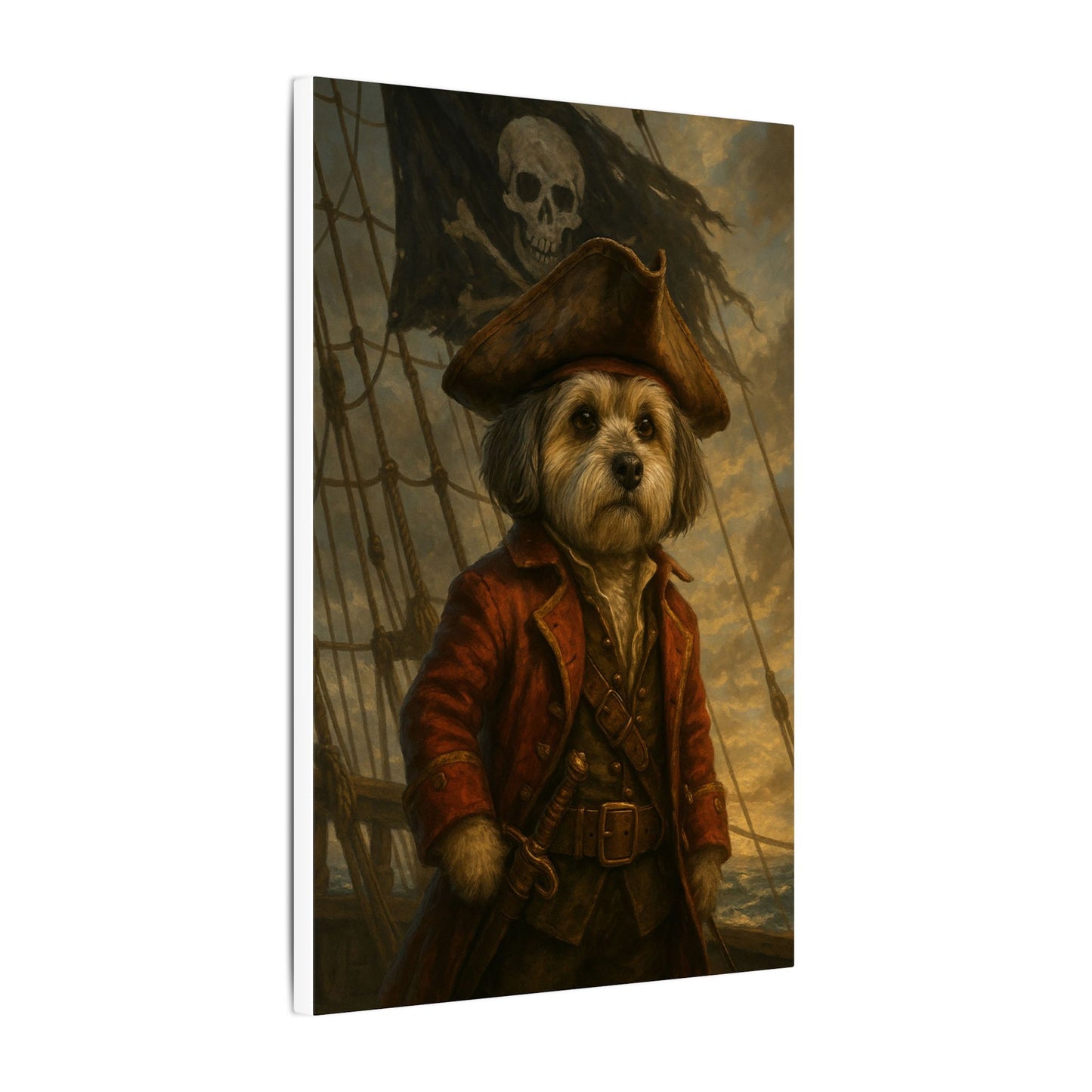 Scruffy Jack's Seafaring Adventure-Fantasy Dog Portraits - Fantasy Dog Portraits