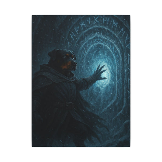 Threshold of Frost-Fantasy Dog Portraits - Fantasy Dog Portraits
