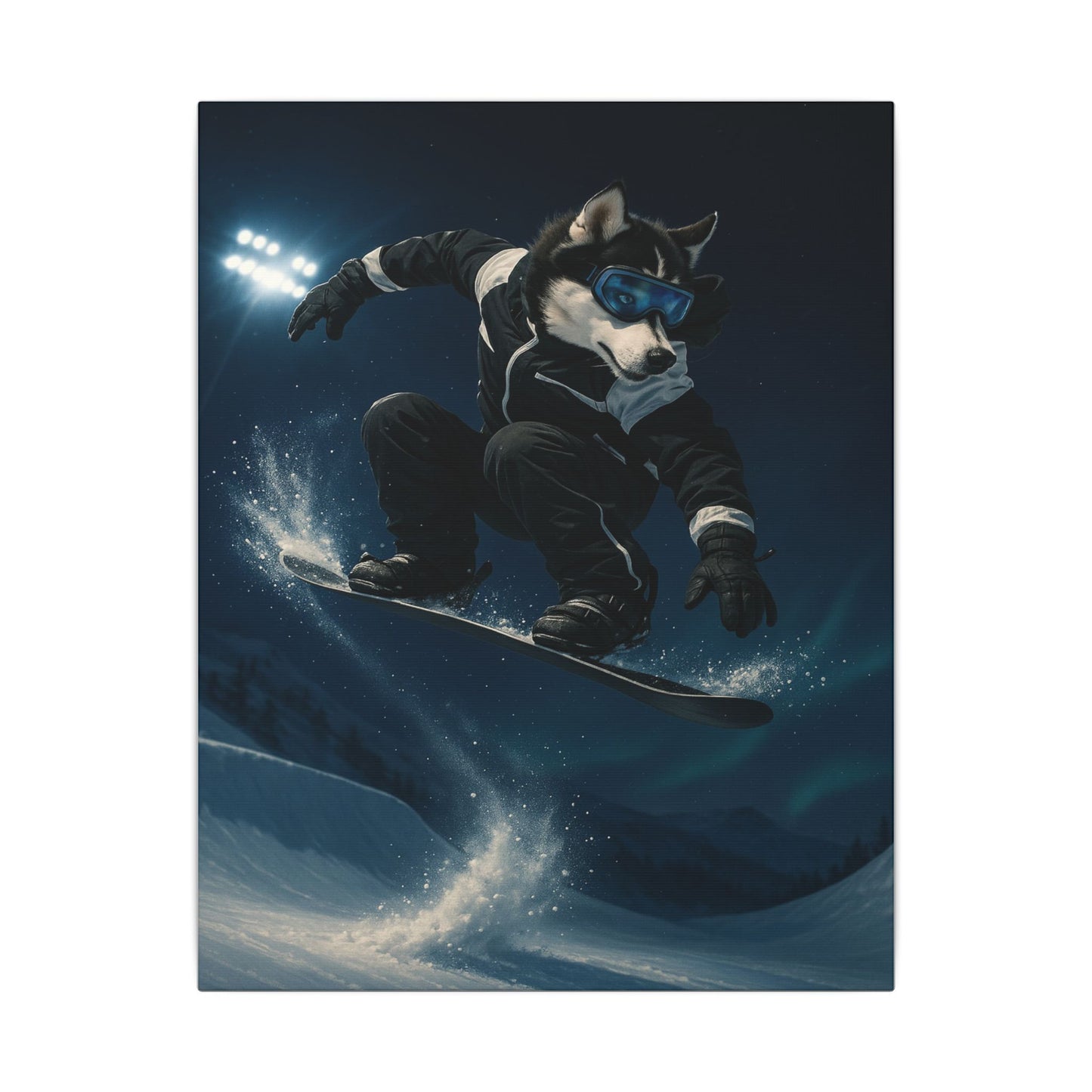 Husky Boarder-Fantasy Dog Portraits - Fantasy Dog Portraits