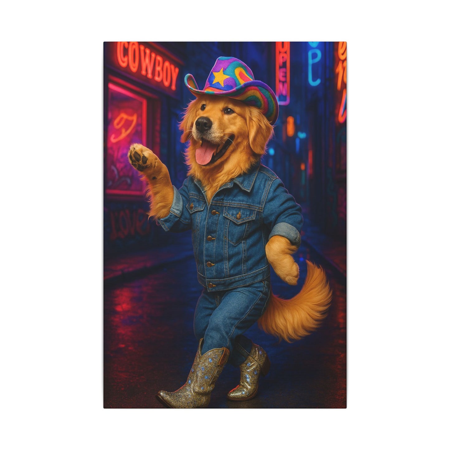 Canine Cowboy Chic-Fantasy Dog Portraits - Fantasy Dog Portraits