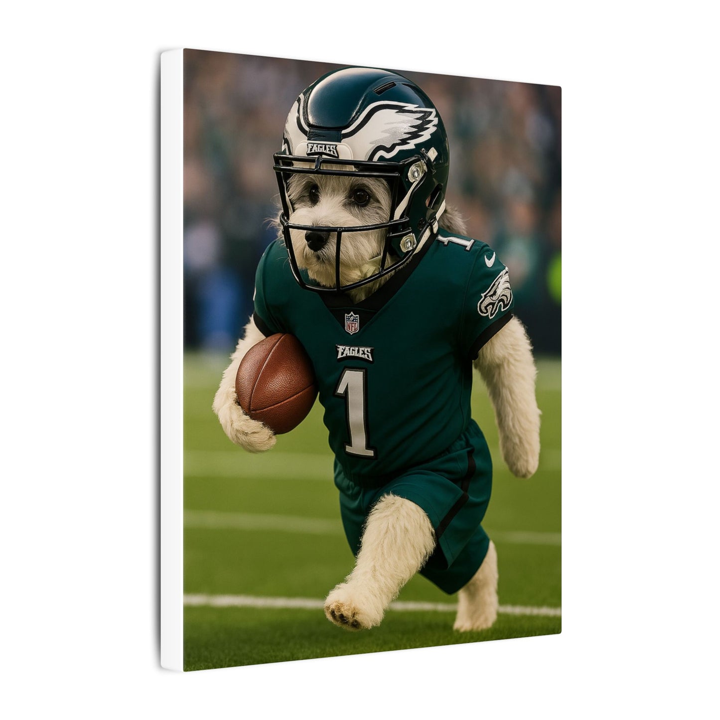 Furry Football Hero-Fantasy Dog Portraits - Fantasy Dog Portraits