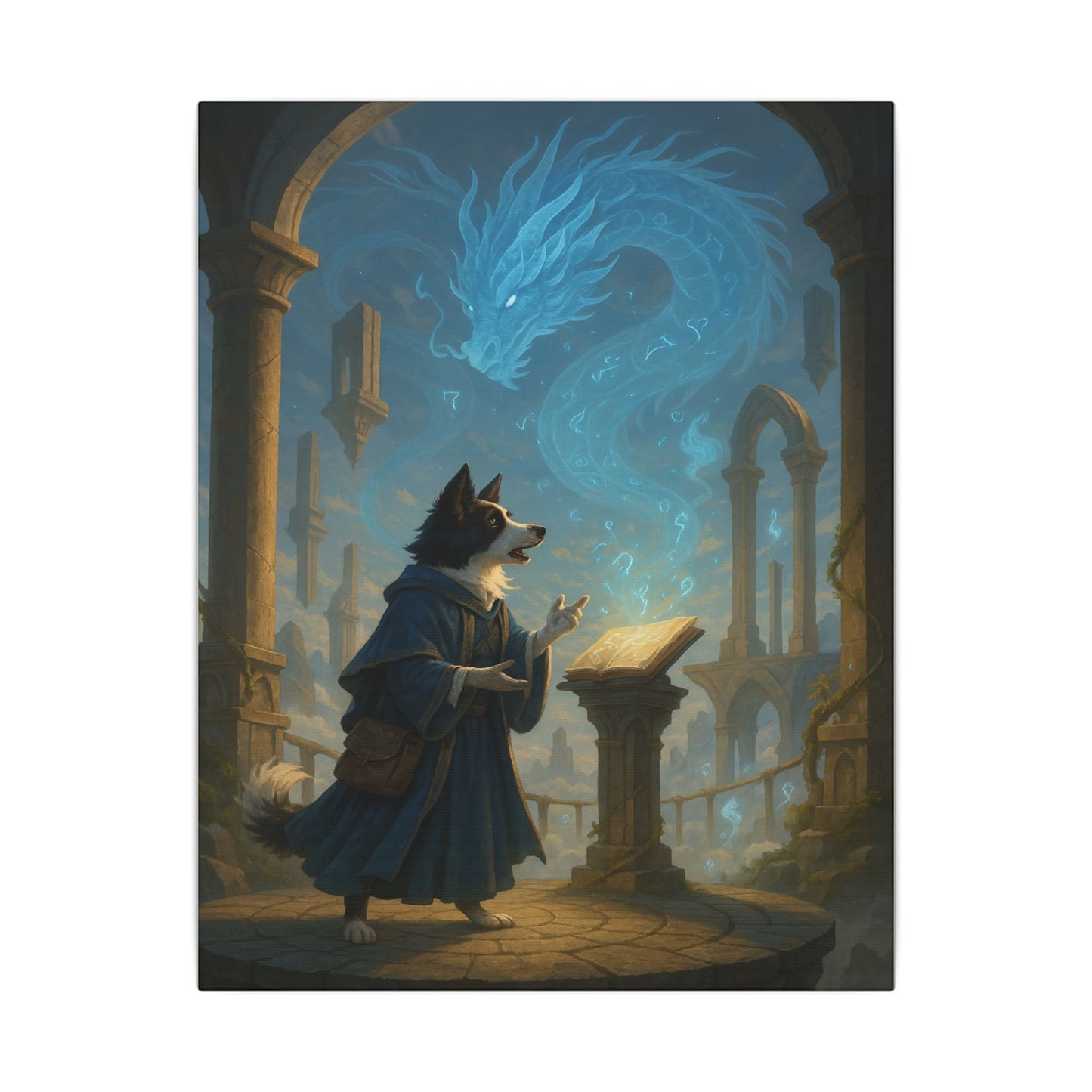 Mystic Canine Conjurer-Fantasy Dog Portraits - Fantasy Dog Portraits