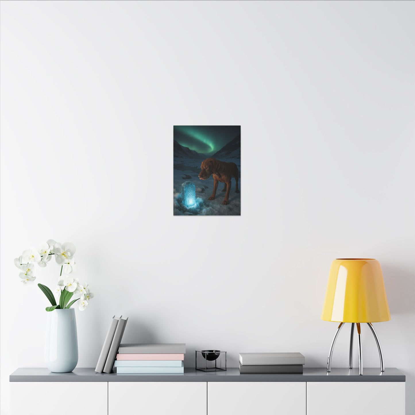 Guardian of the Arctic Monolith-Fantasy Dog Portraits - Fantasy Dog Portraits