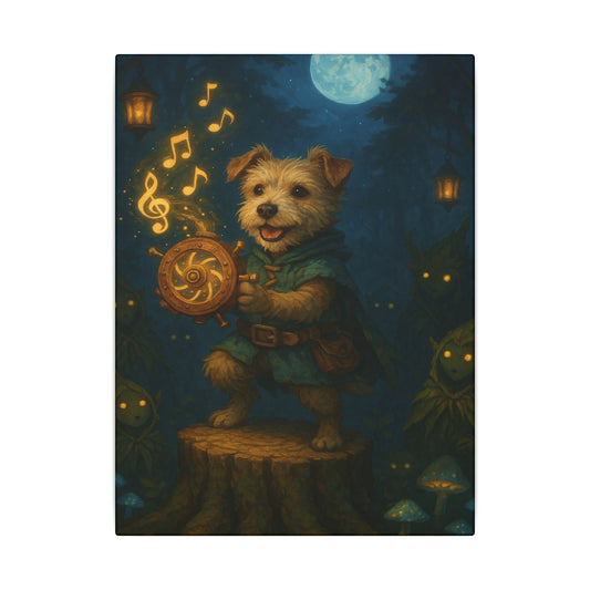 Moonlit Maestro-Fantasy Dog Portraits - Fantasy Dog Portraits