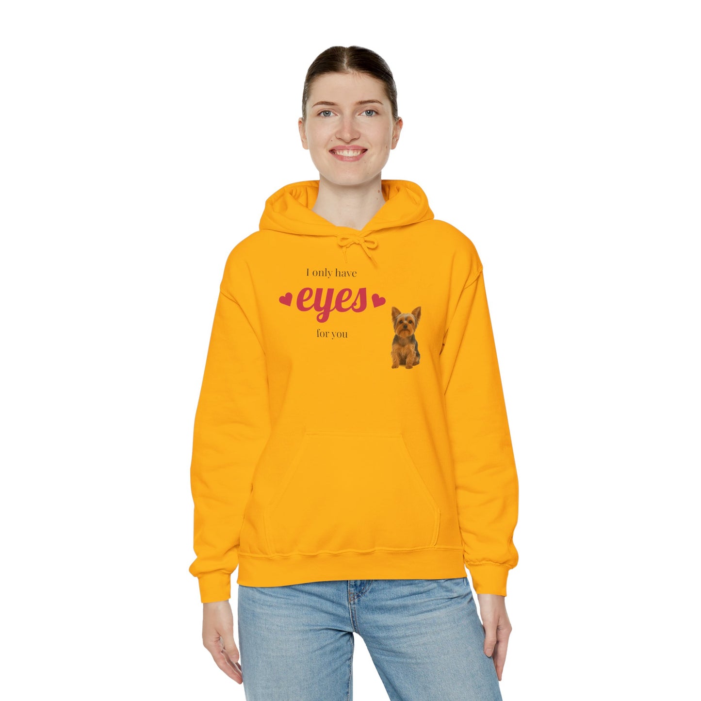 I Only Have Eyes For You Hoodie, Cute Pet Lover Hoodie, Valentine's Day Gift, Dog Lover Sweatshirt, Cozy Unisex Hoodie, Animal Lover Apparel - Fantasy Dog Portraits
