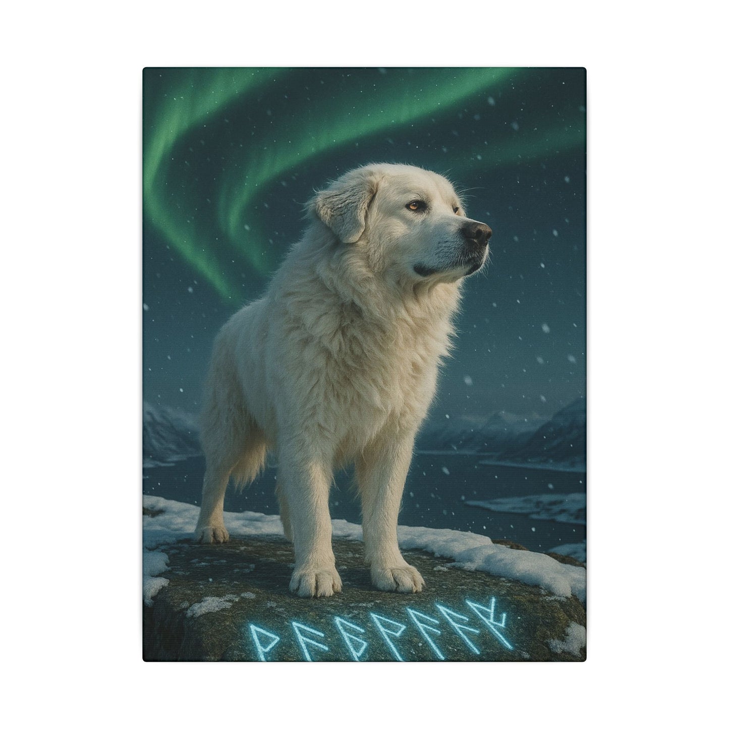 Guardian of the Aurora-Fantasy Dog Portraits - Fantasy Dog Portraits